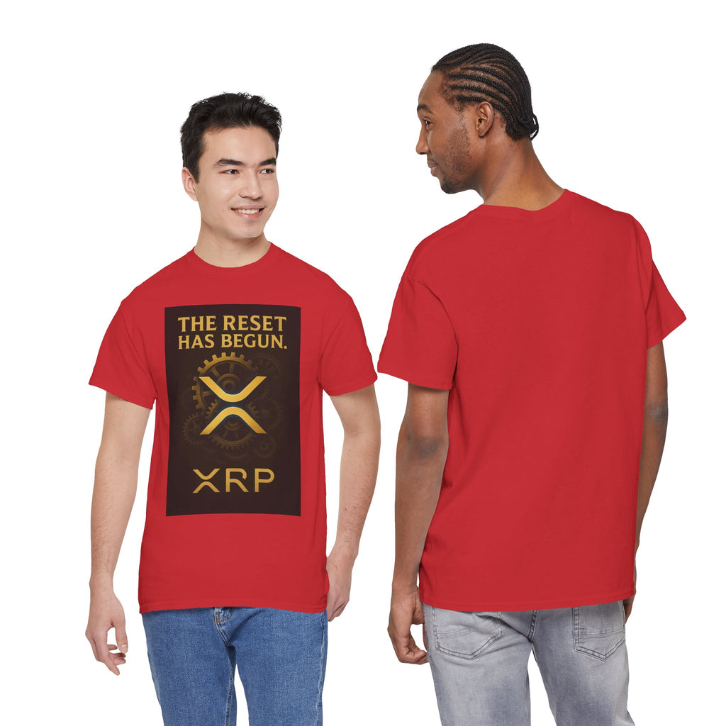 XRP Crypto Tee — "The Reset Has Begun" Bitcoin Alternative Shirt