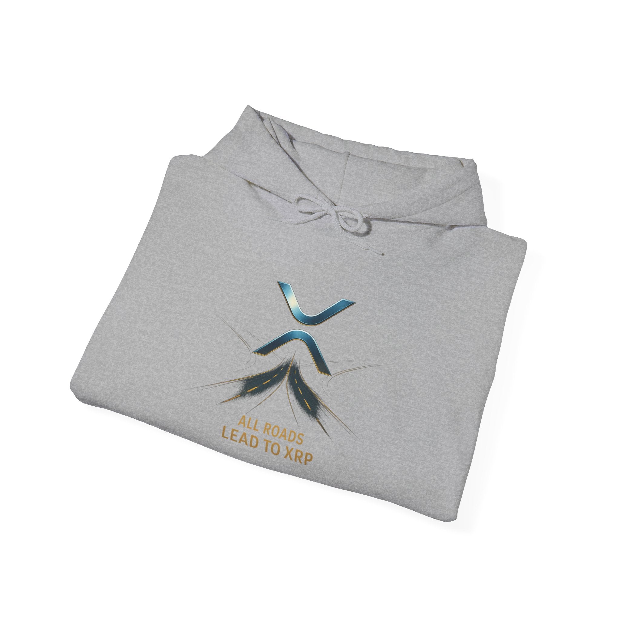 XRP Logo Hoodie — "All Roads Lead to XRP" Minimal Crypto Hoodie