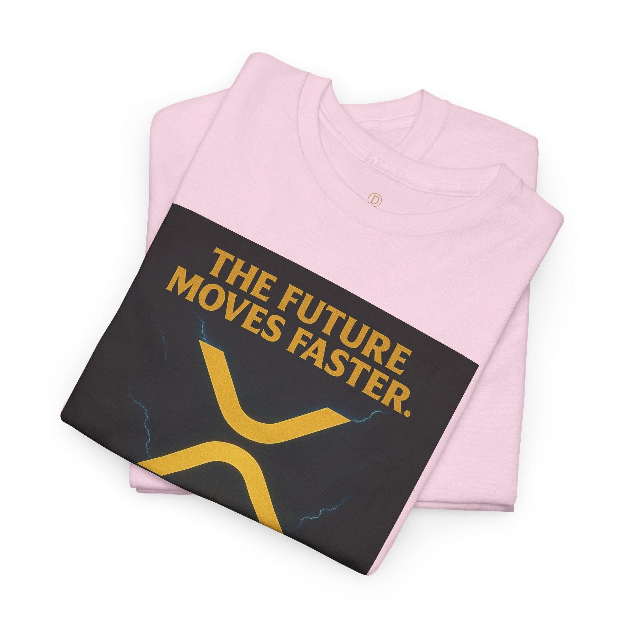 XRP Swift Crypto T-Shirt — “The Future Moves Faster” XRP Over Swift Tee