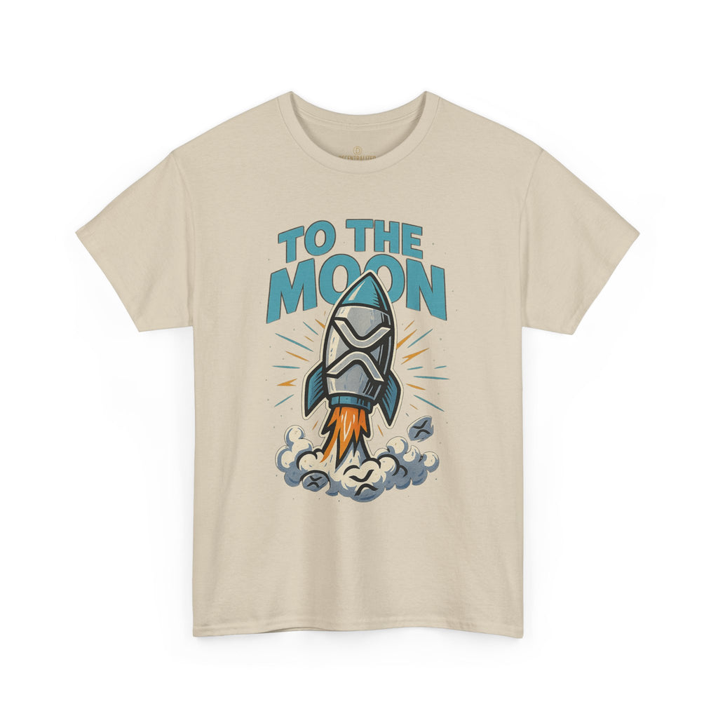 To The Moon Rocket T-Shirt — Space Graphic Tee for Crypto & Space Enthusiasts