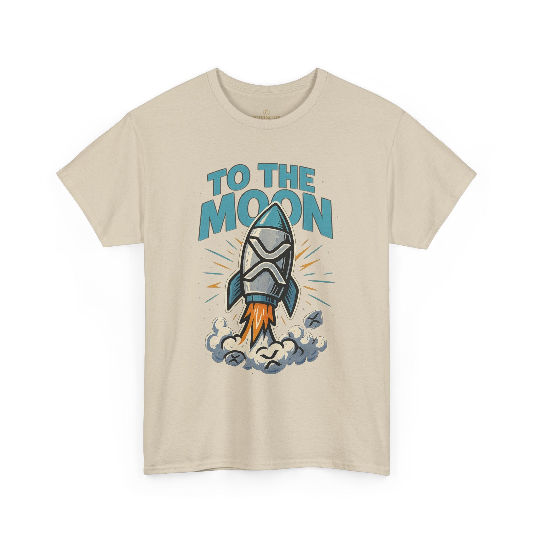To The Moon Rocket T-Shirt — Space Graphic Tee for Crypto & Space Enthusiasts