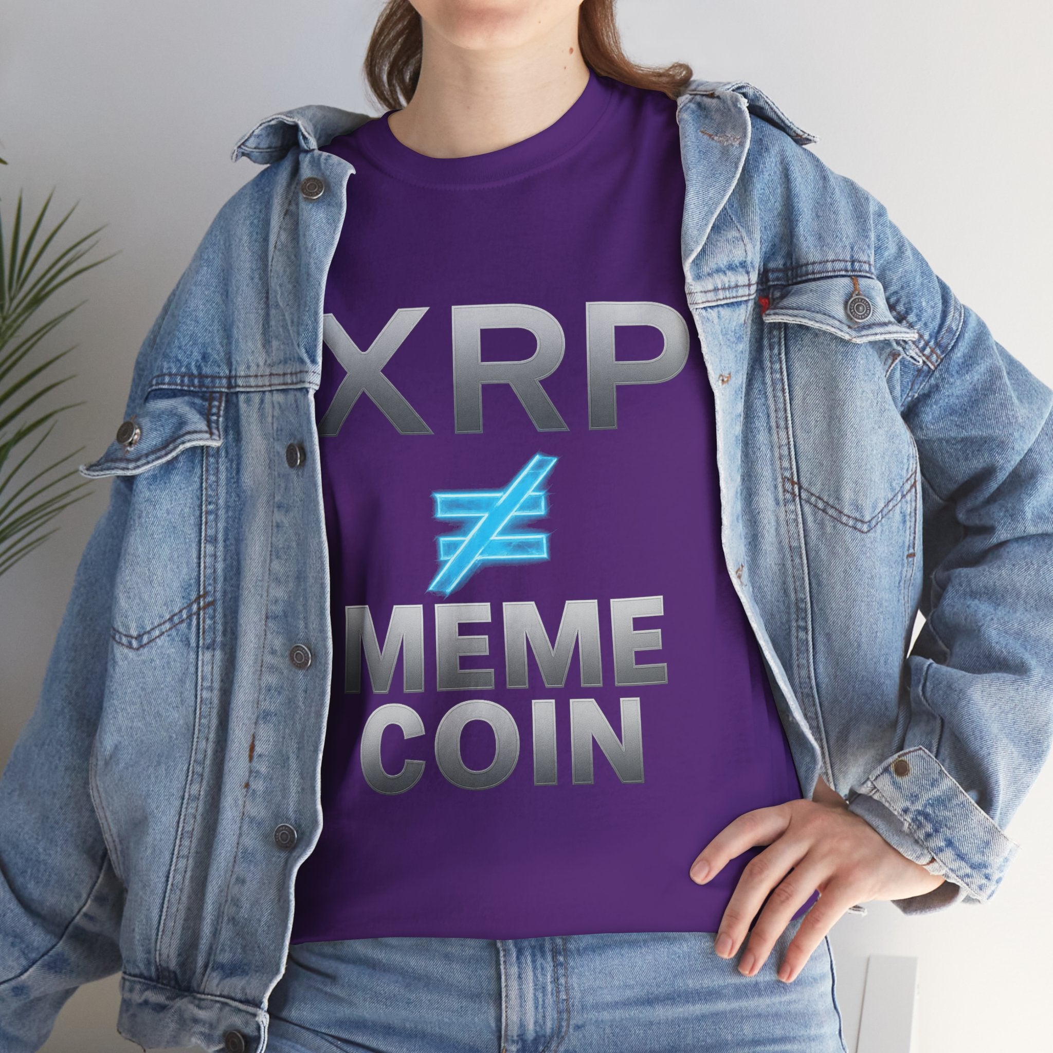 XRP ≠ Meme Coin T-Shirt — Crypto Investor Statement Tee