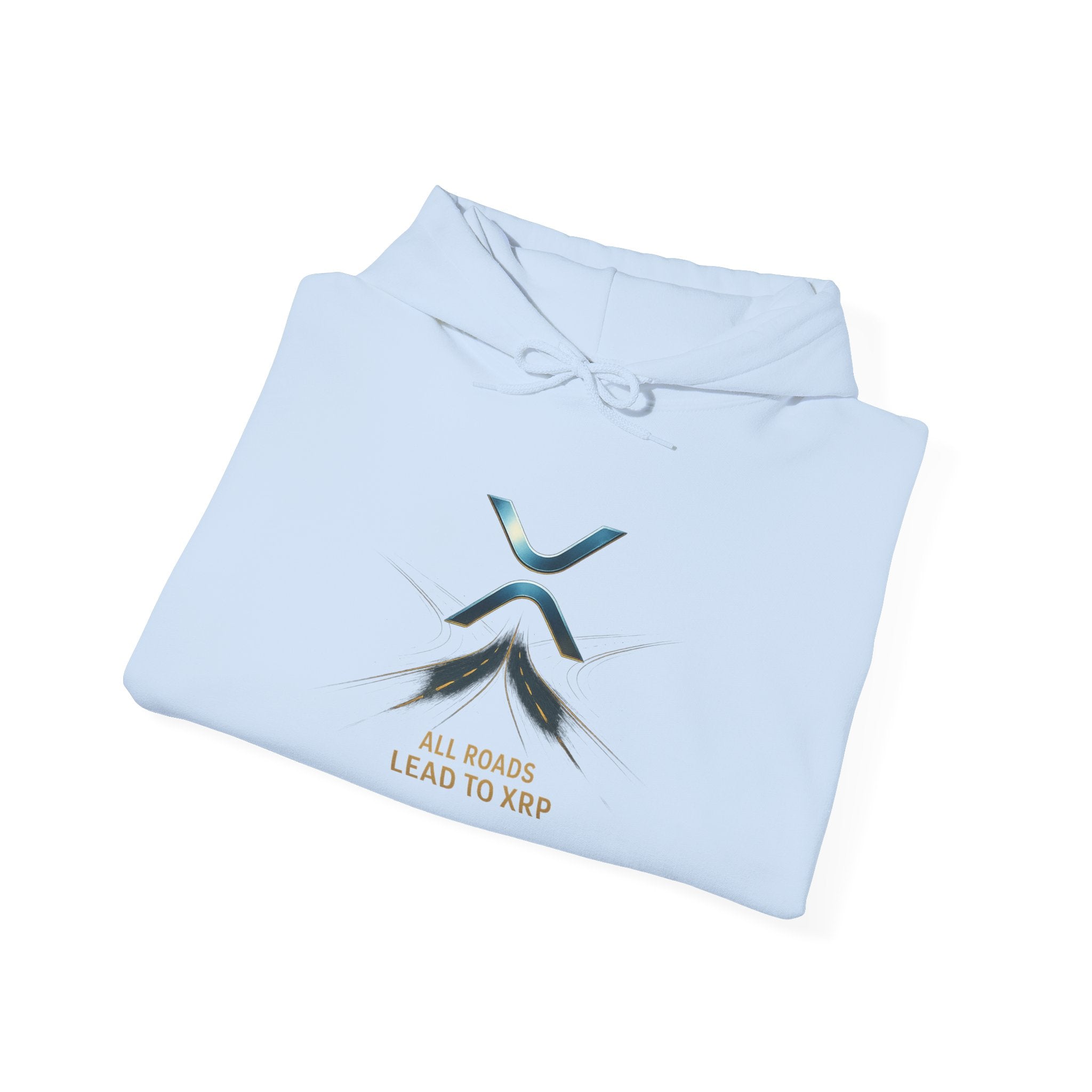 XRP Logo Hoodie — "All Roads Lead to XRP" Minimal Crypto Hoodie