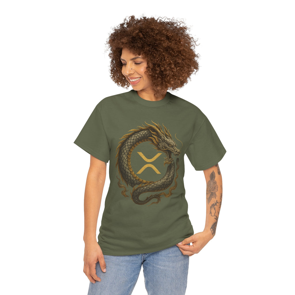 Dragon XRP Logo T-Shirt — Crypto XRP Circle Dragon Graphic Tee