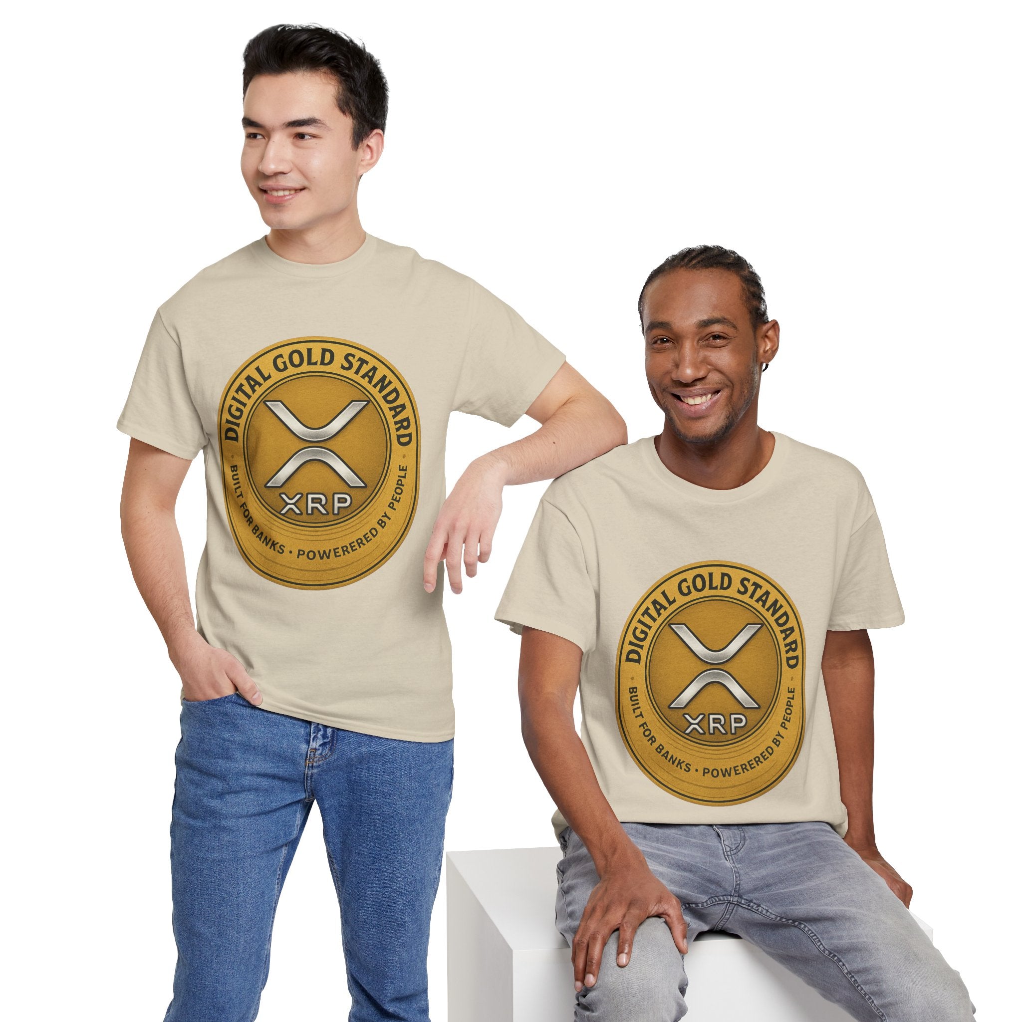 XRP Digital Gold Tee – Cryptocurrency Logo Shirt