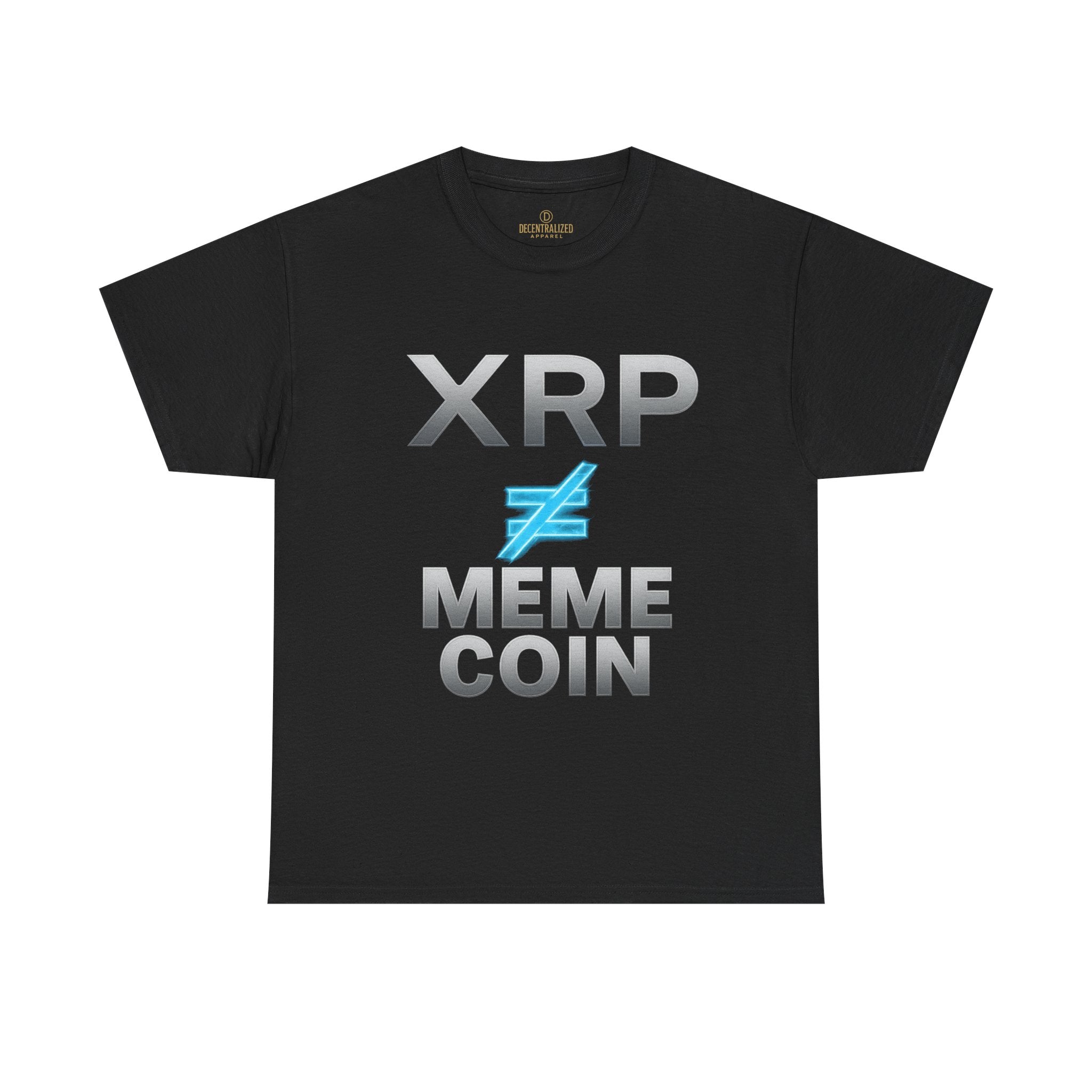 XRP ≠ Meme Coin T-Shirt — Crypto Investor Statement Tee