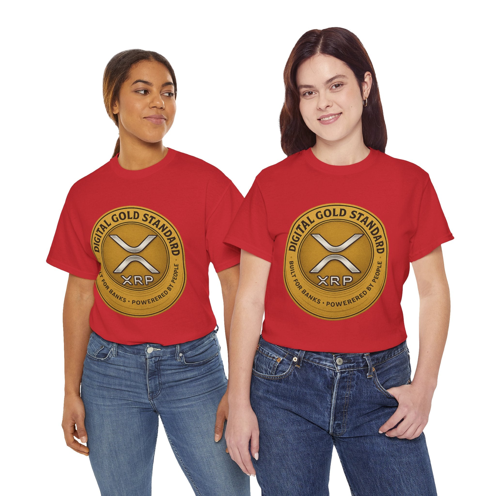 XRP Digital Gold Tee – Cryptocurrency Logo Shirt