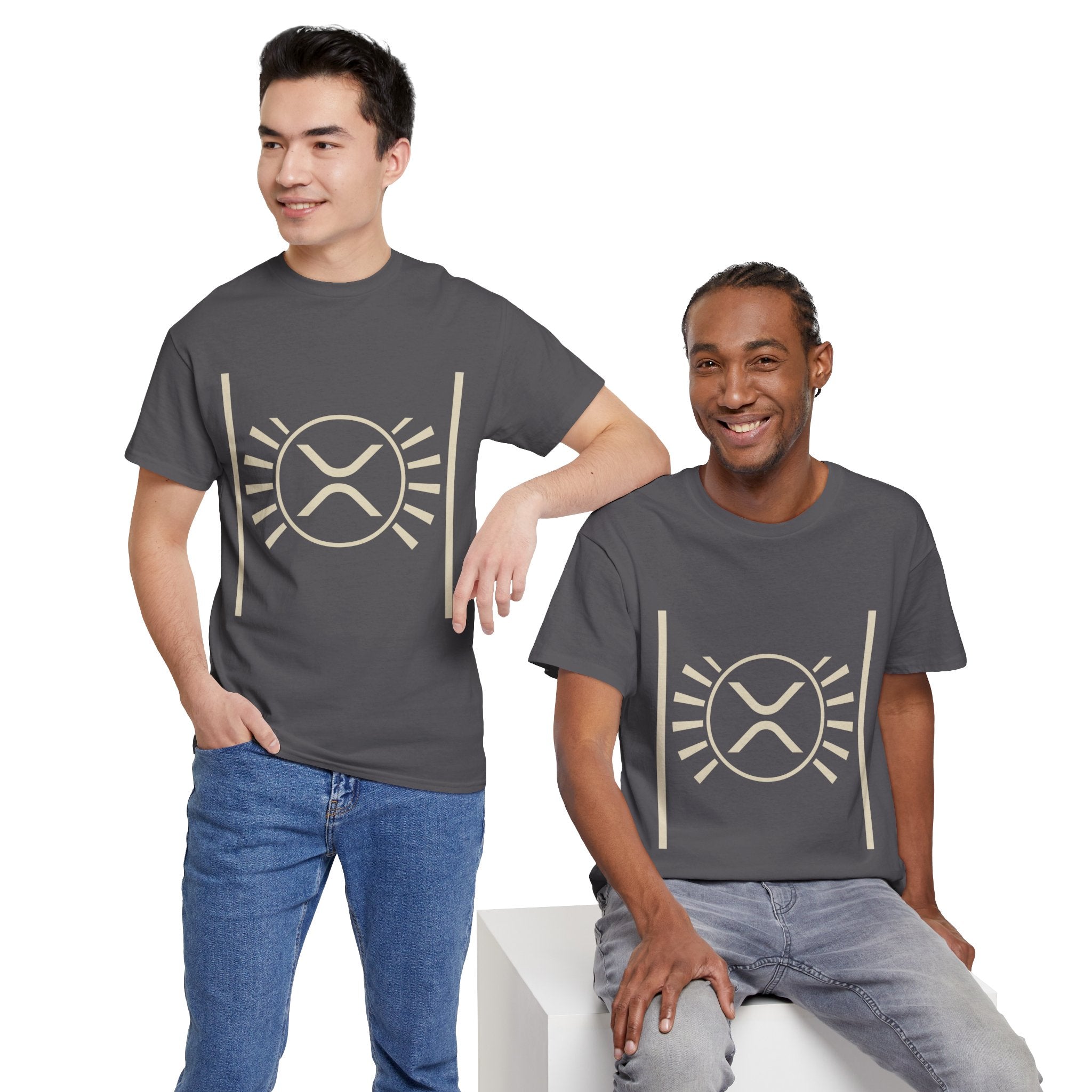 XRP Sun Logo T‑Shirt — Minimal Crypto Ripple Tee
