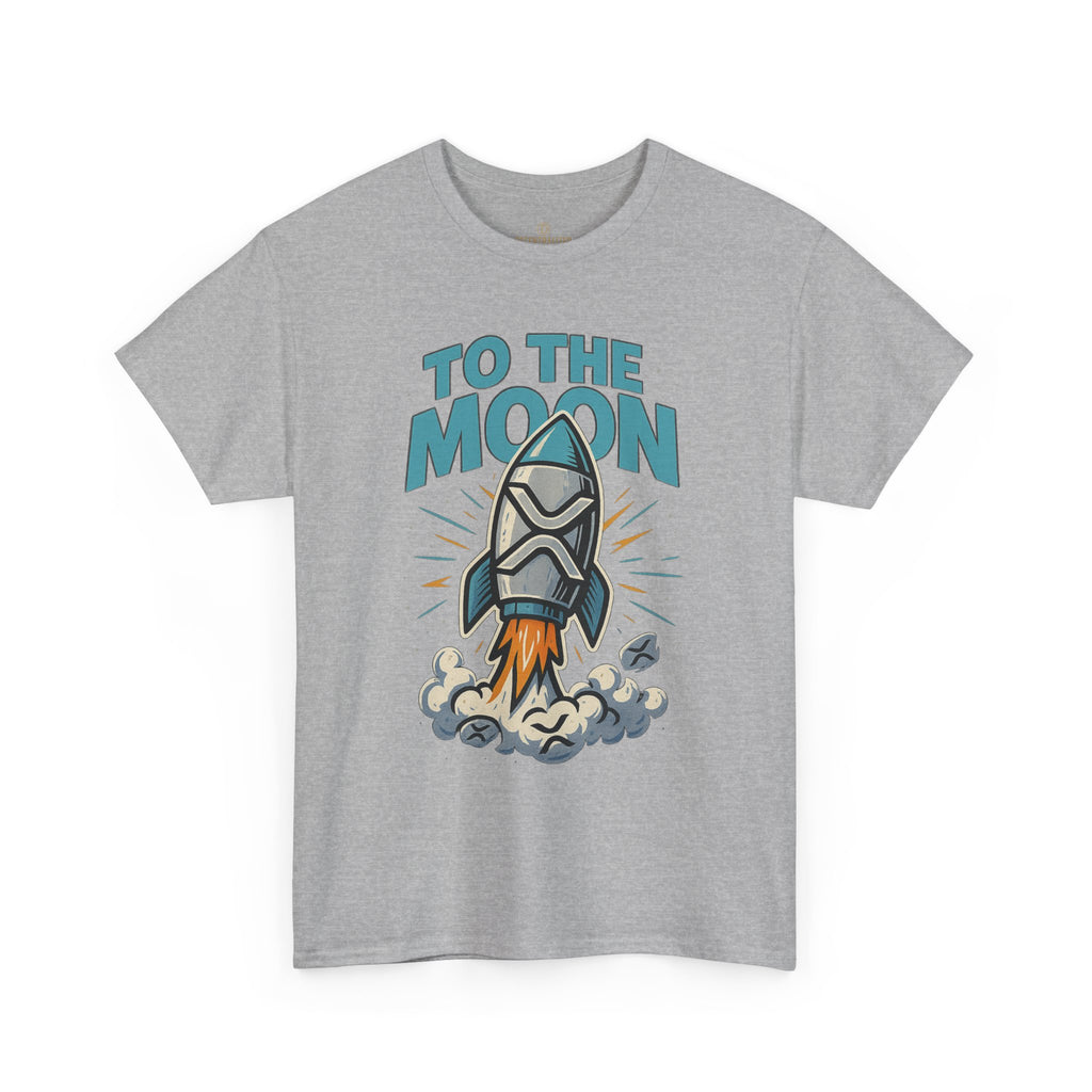 To The Moon Rocket T-Shirt — Space Graphic Tee for Crypto & Space Enthusiasts