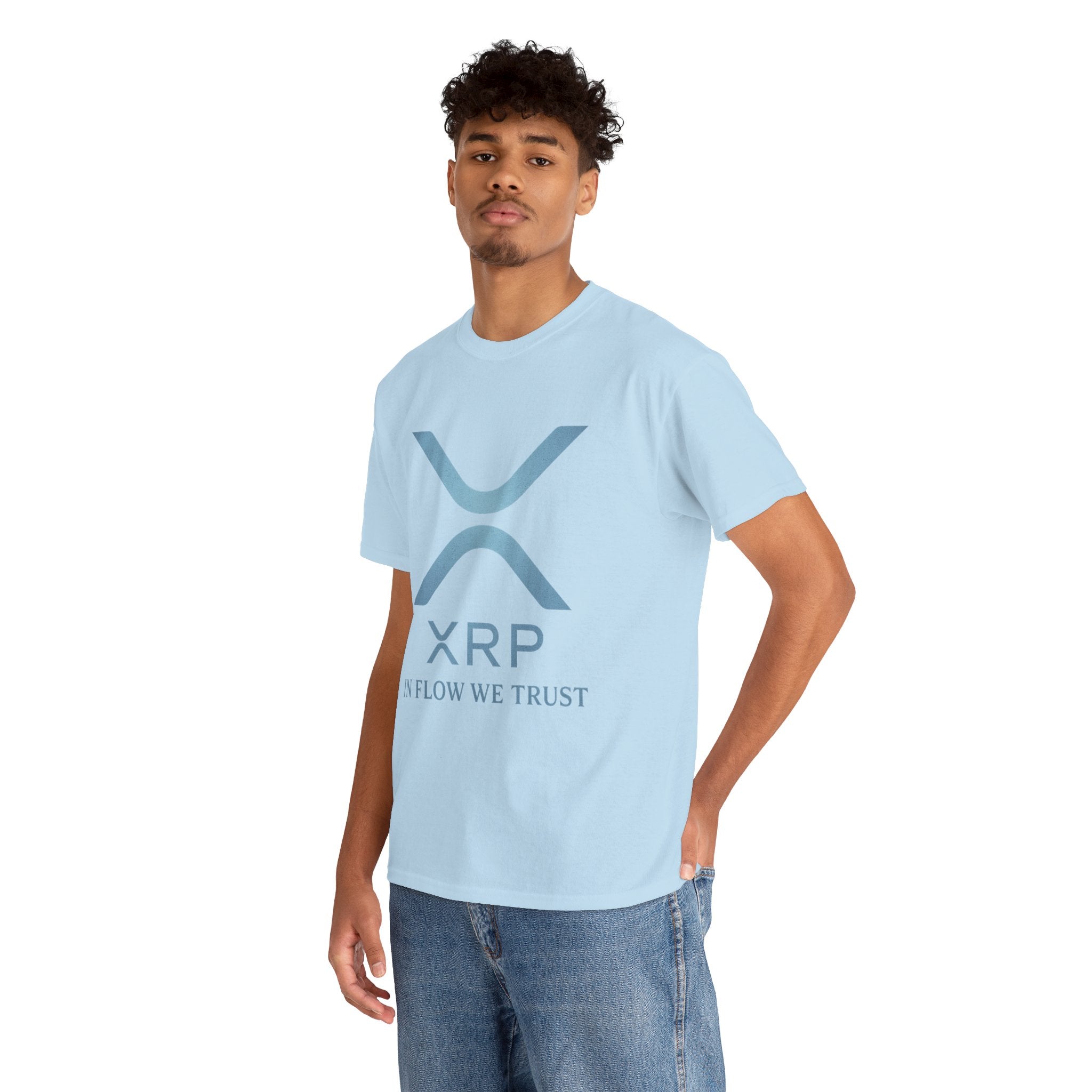 XRP Crypto Tee — "In Flow We Trust" Ripple Logo T-Shirt