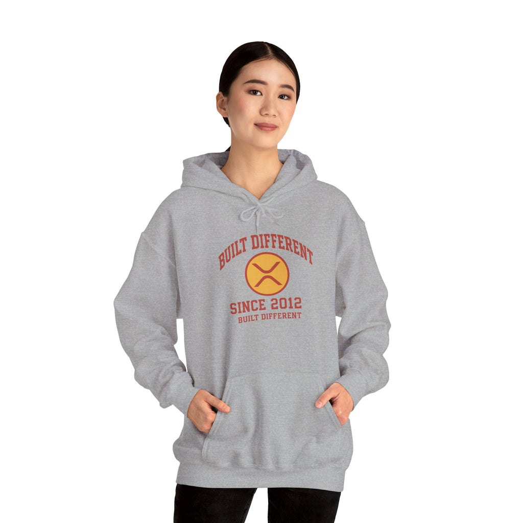 Built Different Hoodie — 'Built Different Since 2012' Retro Logo Hooded Sweatshirt