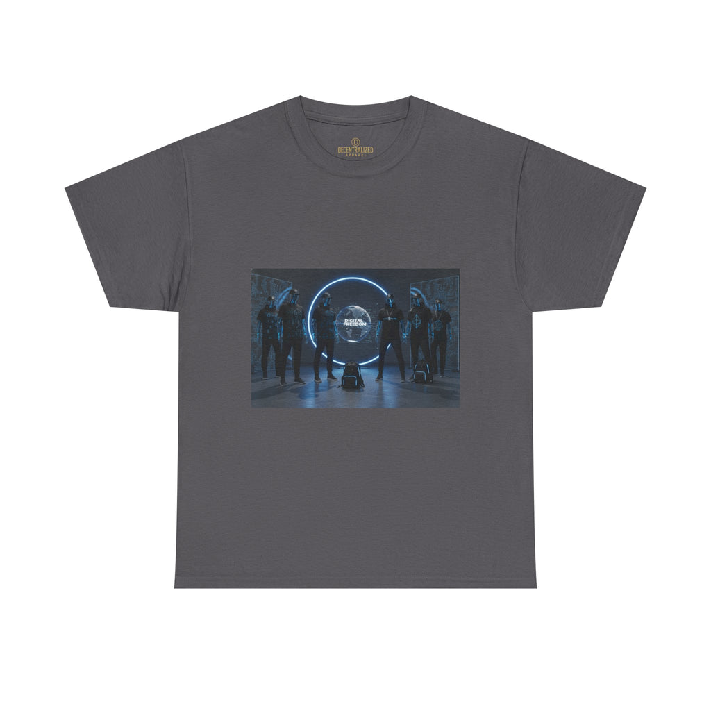Sci‑Fi Portal Graphic Tee — Futuristic Neon Crew T-Shirt