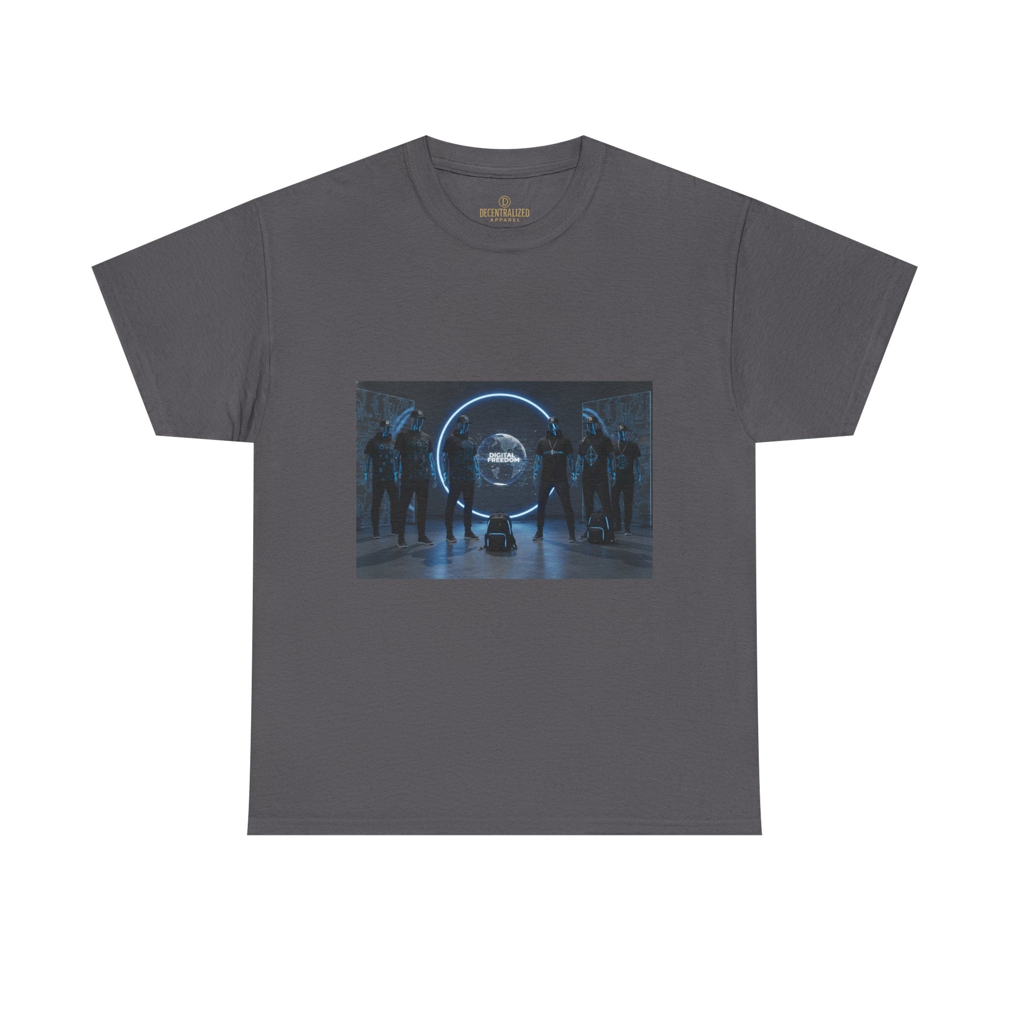 Sci‑Fi Portal Graphic Tee — Futuristic Neon Crew T-Shirt