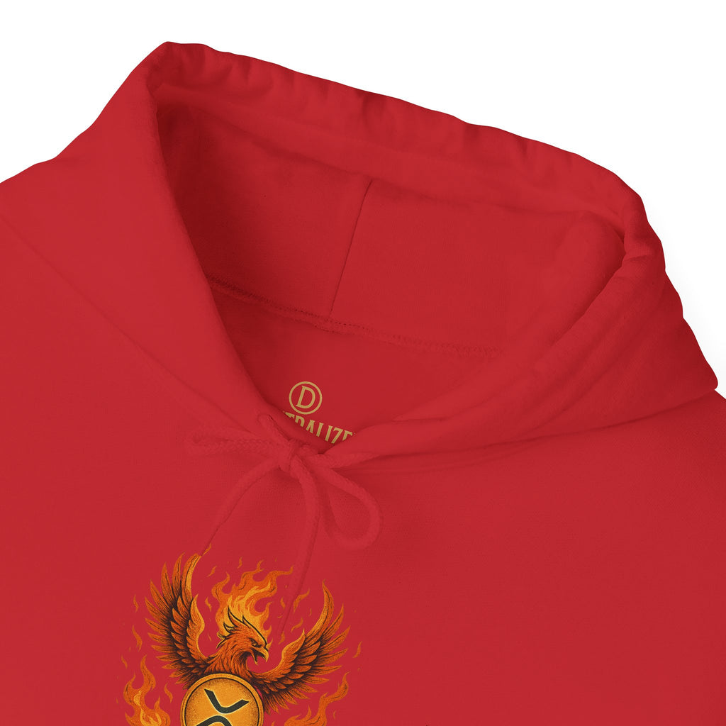 Phoenix Coin Hoodie — Fiery Phoenix Crest Sweatshirt