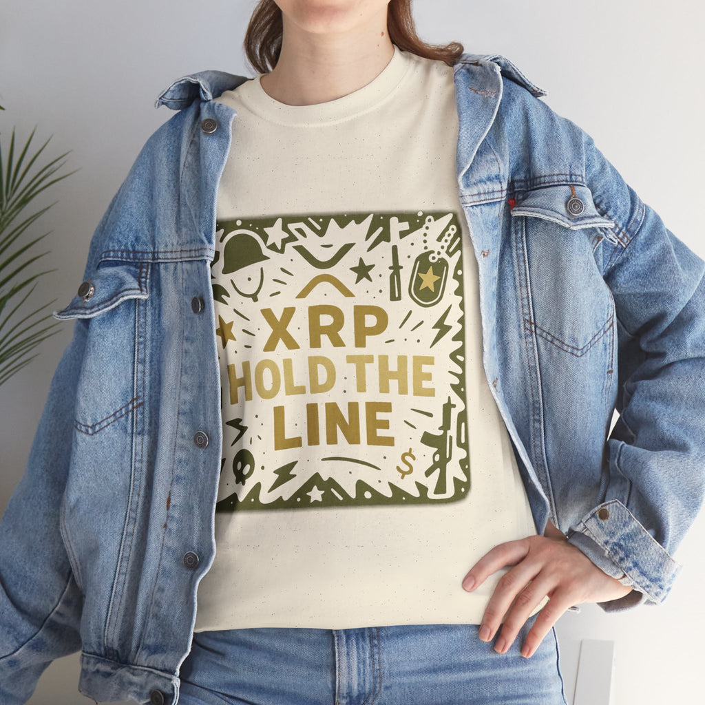 T-Shirt — XRP Hold The Line Crypto Graphic Tee