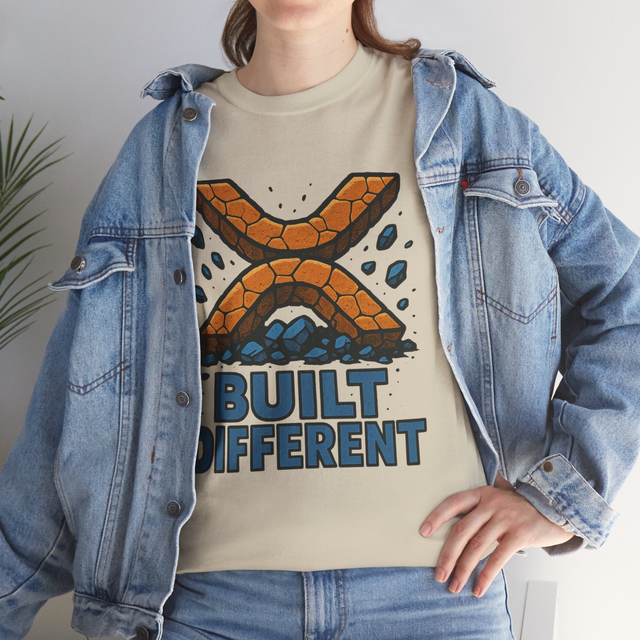 Built Different T-Shirt — Rugged Crypto X Design Tee