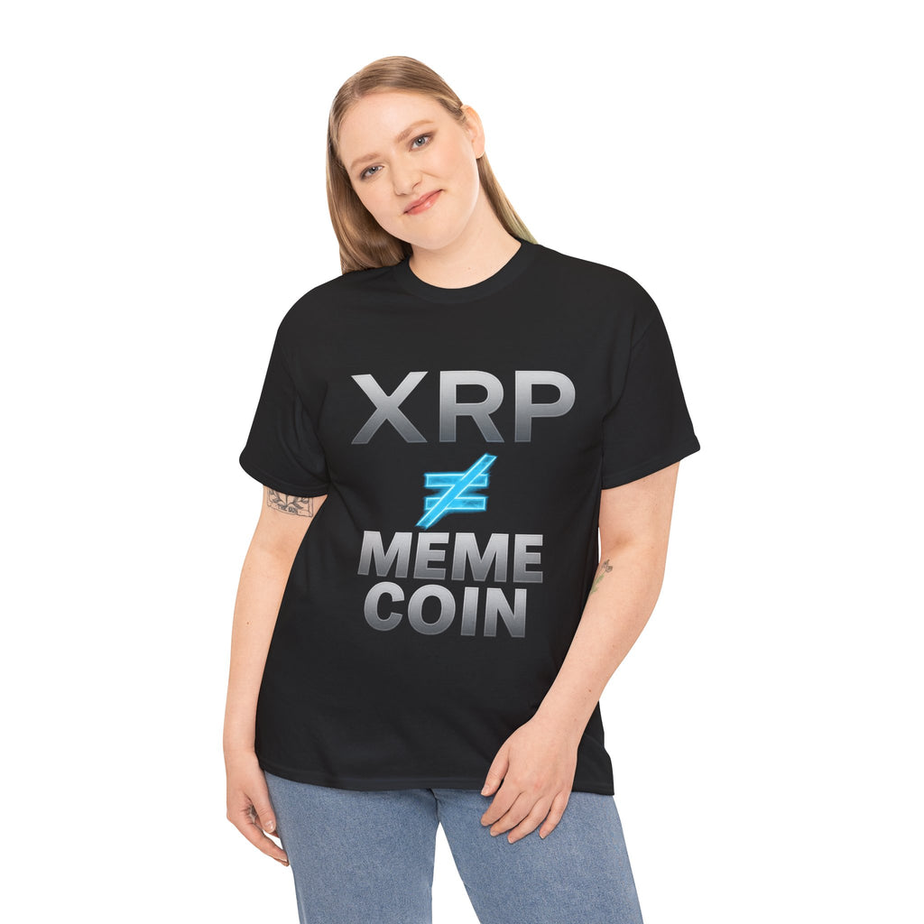 XRP ≠ Meme Coin T-Shirt — Crypto Investor Statement Tee
