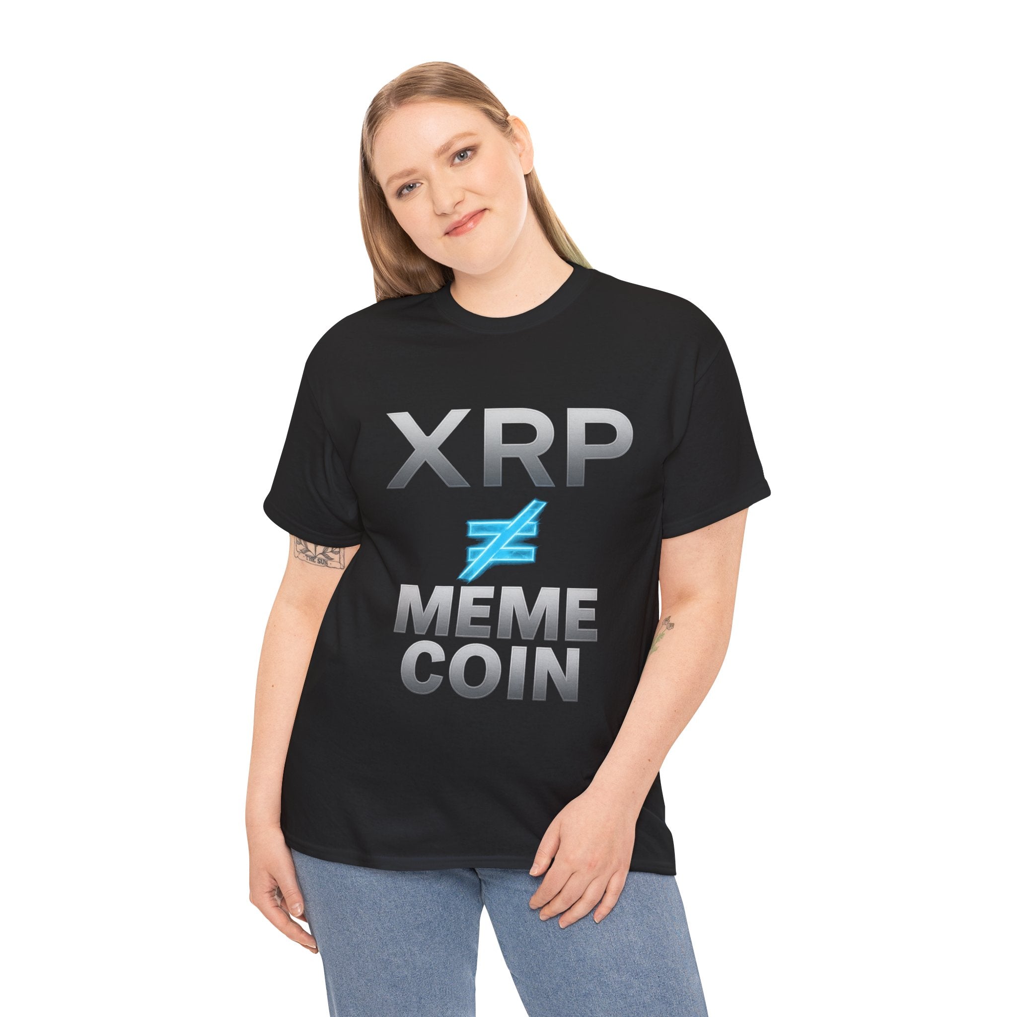 XRP ≠ Meme Coin T-Shirt — Crypto Investor Statement Tee
