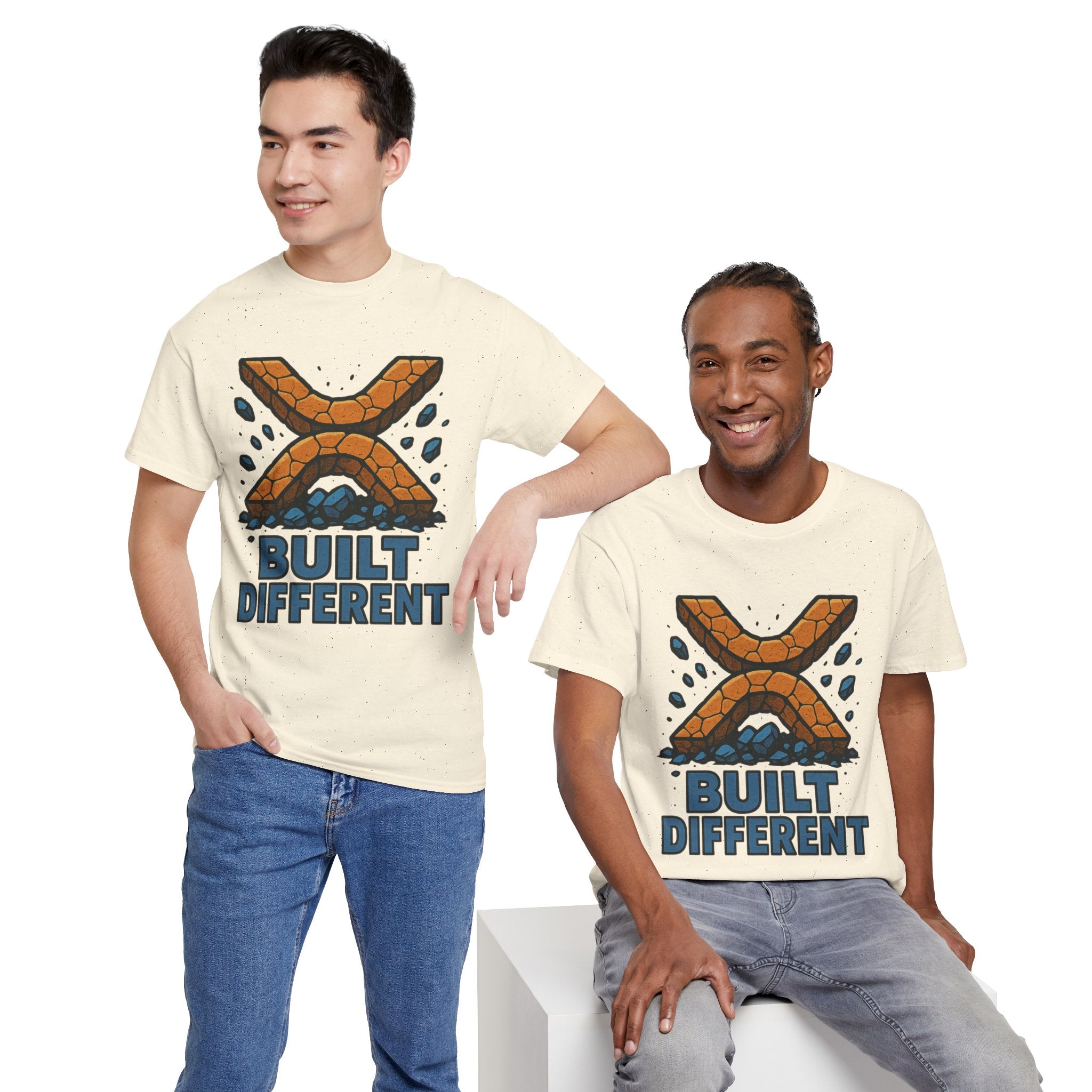 Built Different T-Shirt — Rugged Crypto X Design Tee