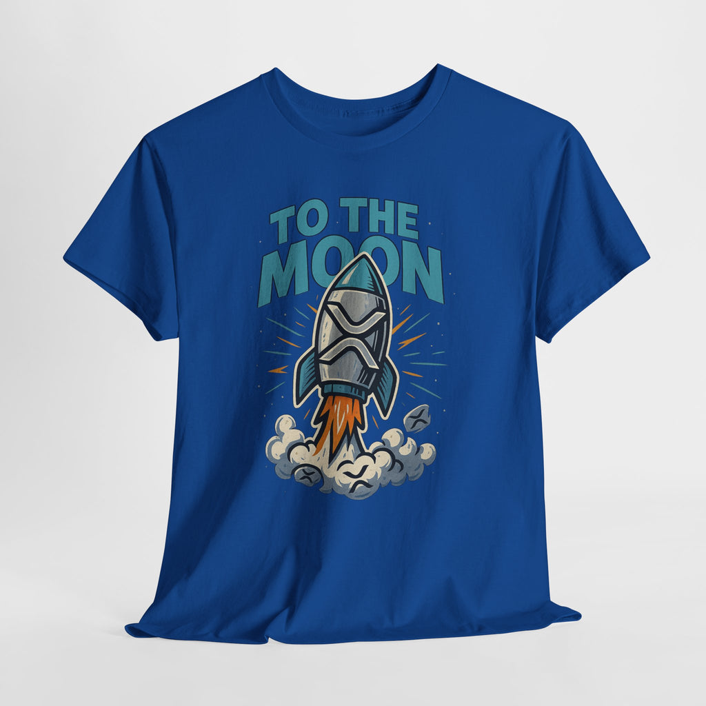 To The Moon Rocket T-Shirt — Space Graphic Tee for Crypto & Space Enthusiasts