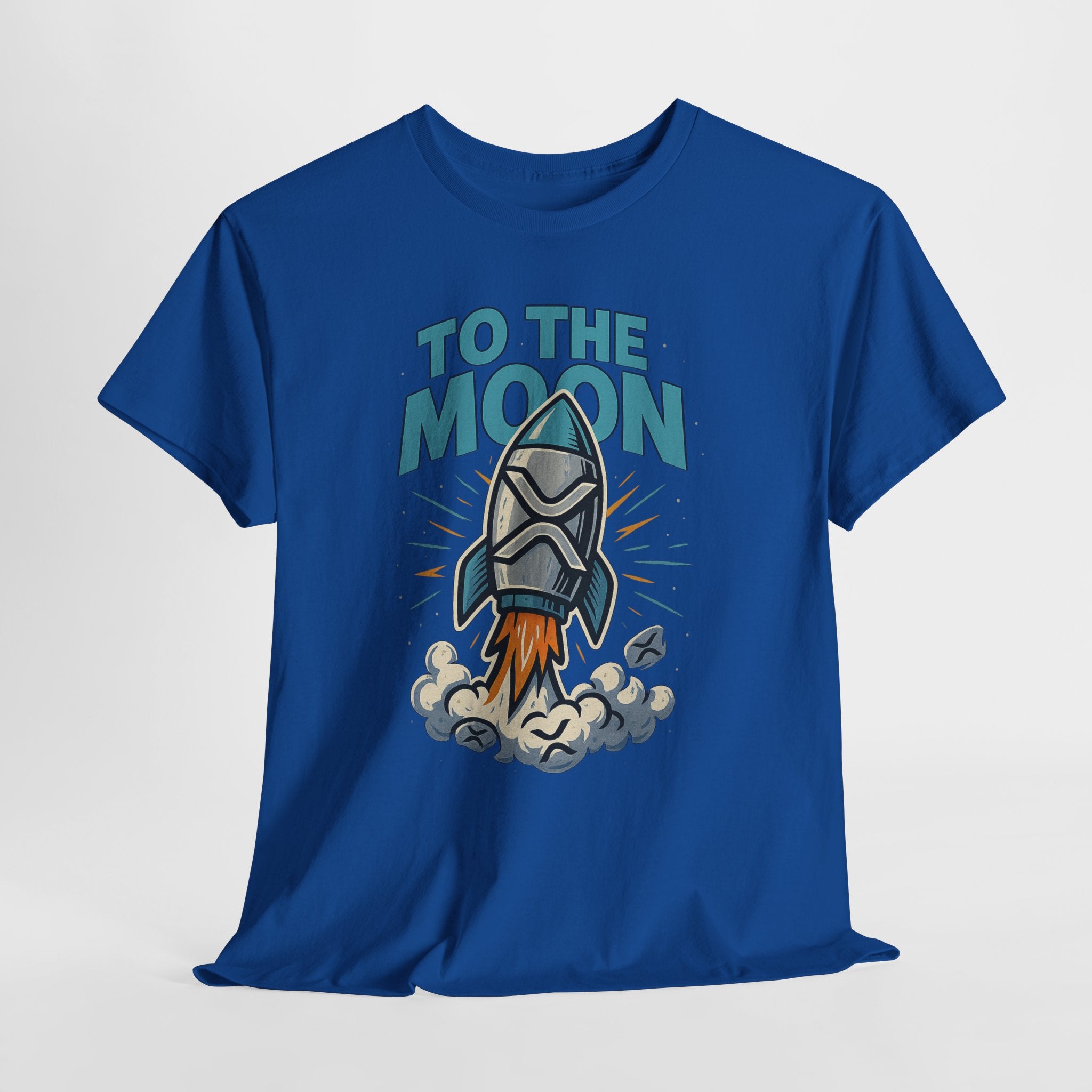 To The Moon Rocket T-Shirt — Space Graphic Tee for Crypto & Space Enthusiasts