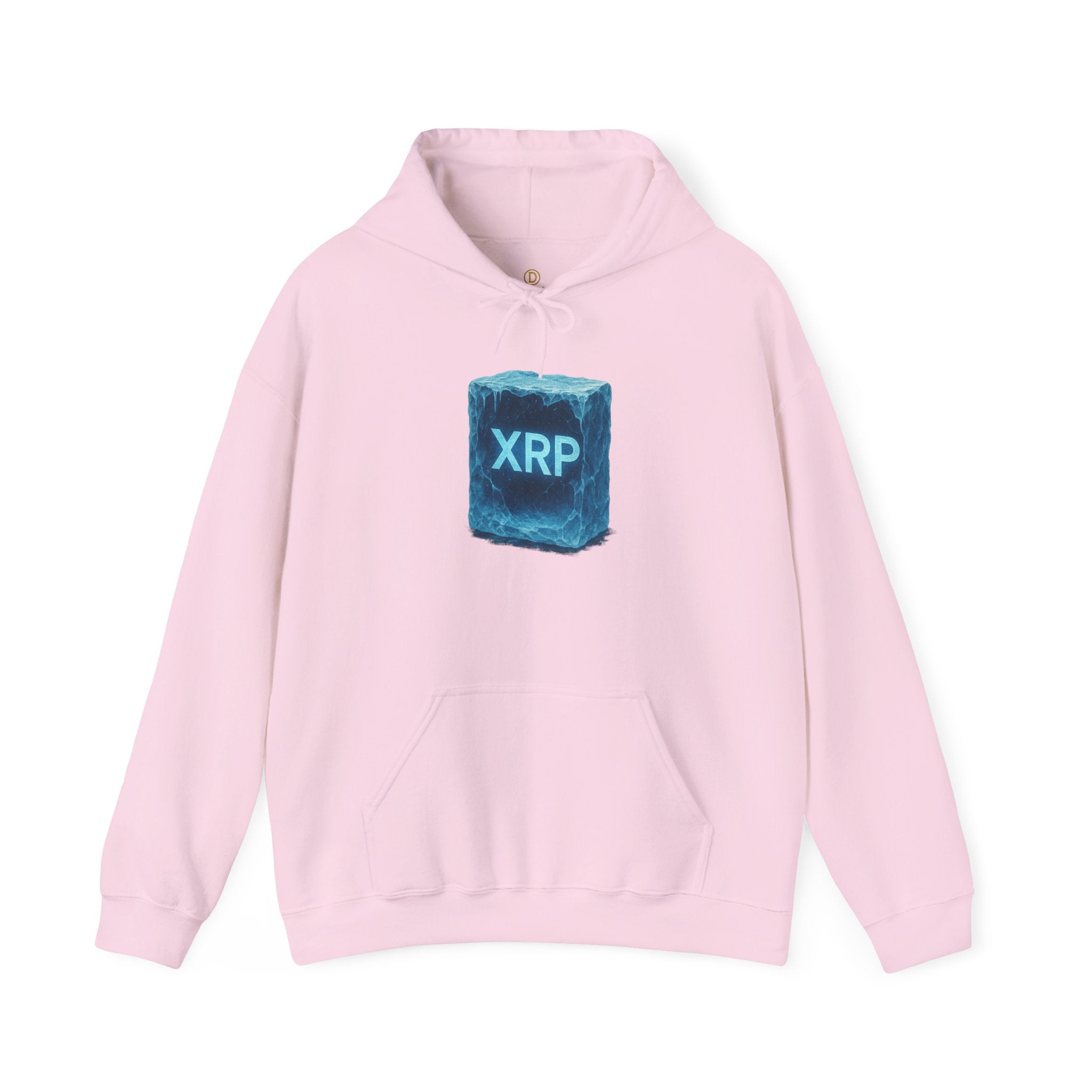 XRP Frozen Cube Hoodie — Crypto Ice Block Sweater for XRP Fans