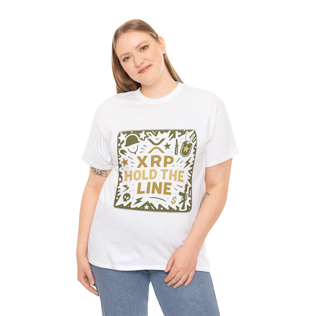 T-Shirt — XRP Hold The Line Crypto Graphic Tee
