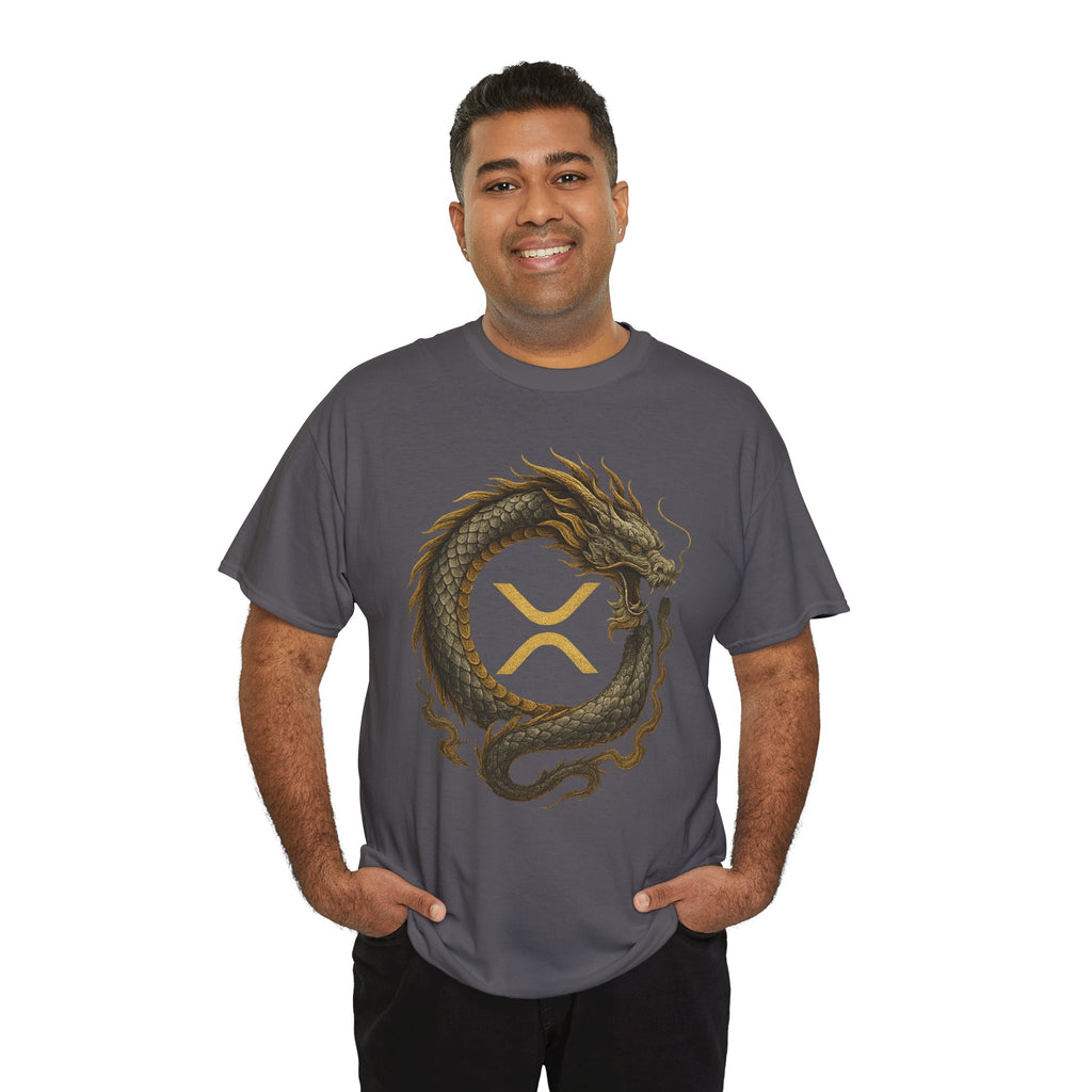 Dragon XRP Logo T-Shirt — Crypto XRP Circle Dragon Graphic Tee