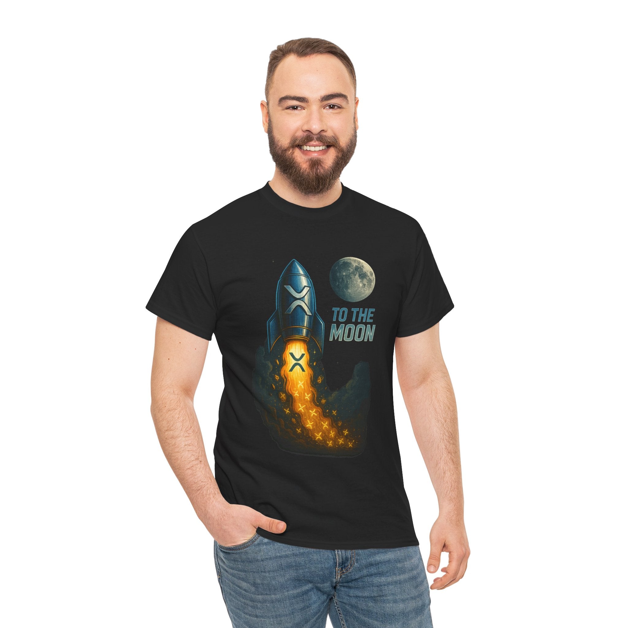 Rocket 'To the Moon' T-Shirt - Space Exploration Graphic Tee