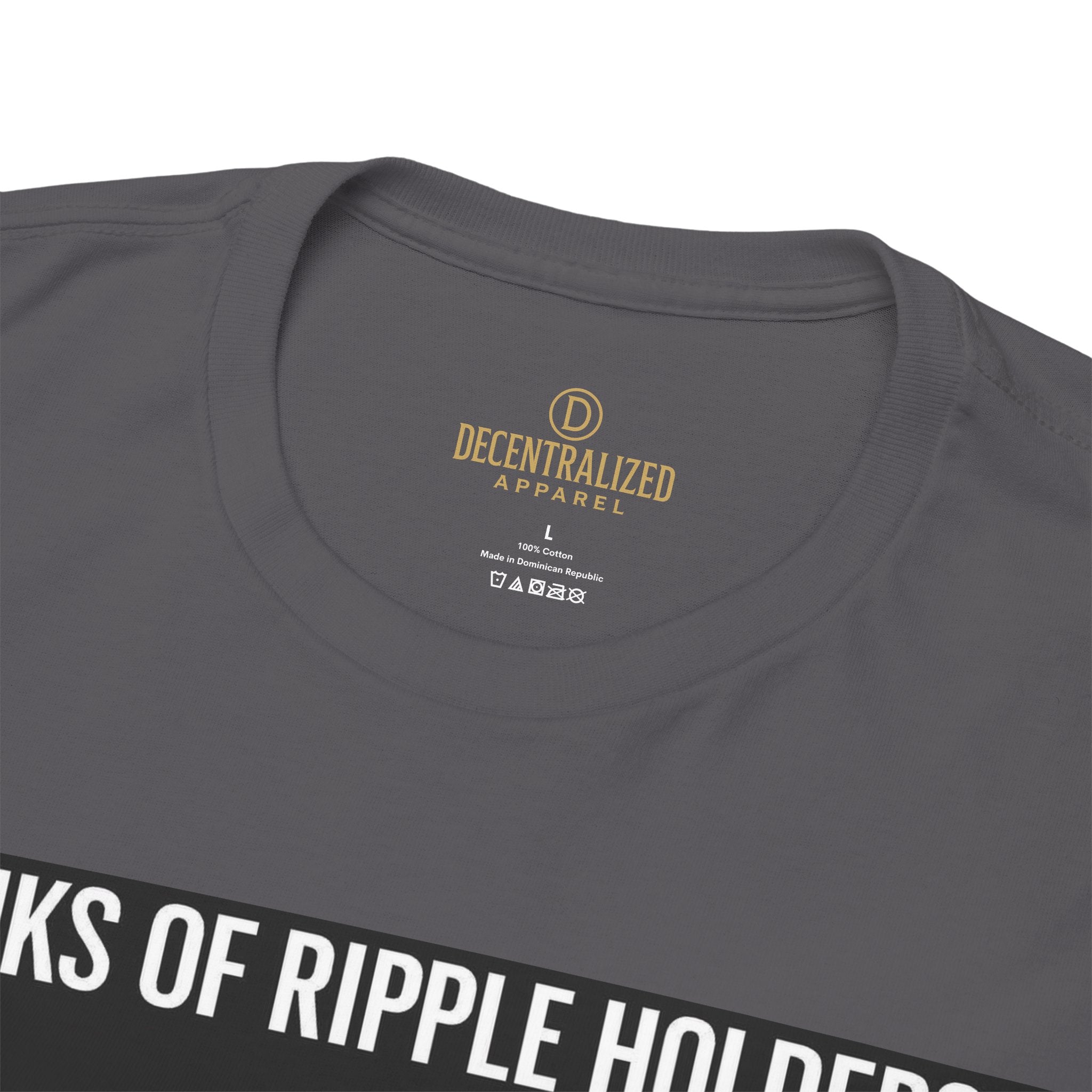 Crypto Ranks T-Shirt – "Ranks of Ripple Holders" Illustrated Guide