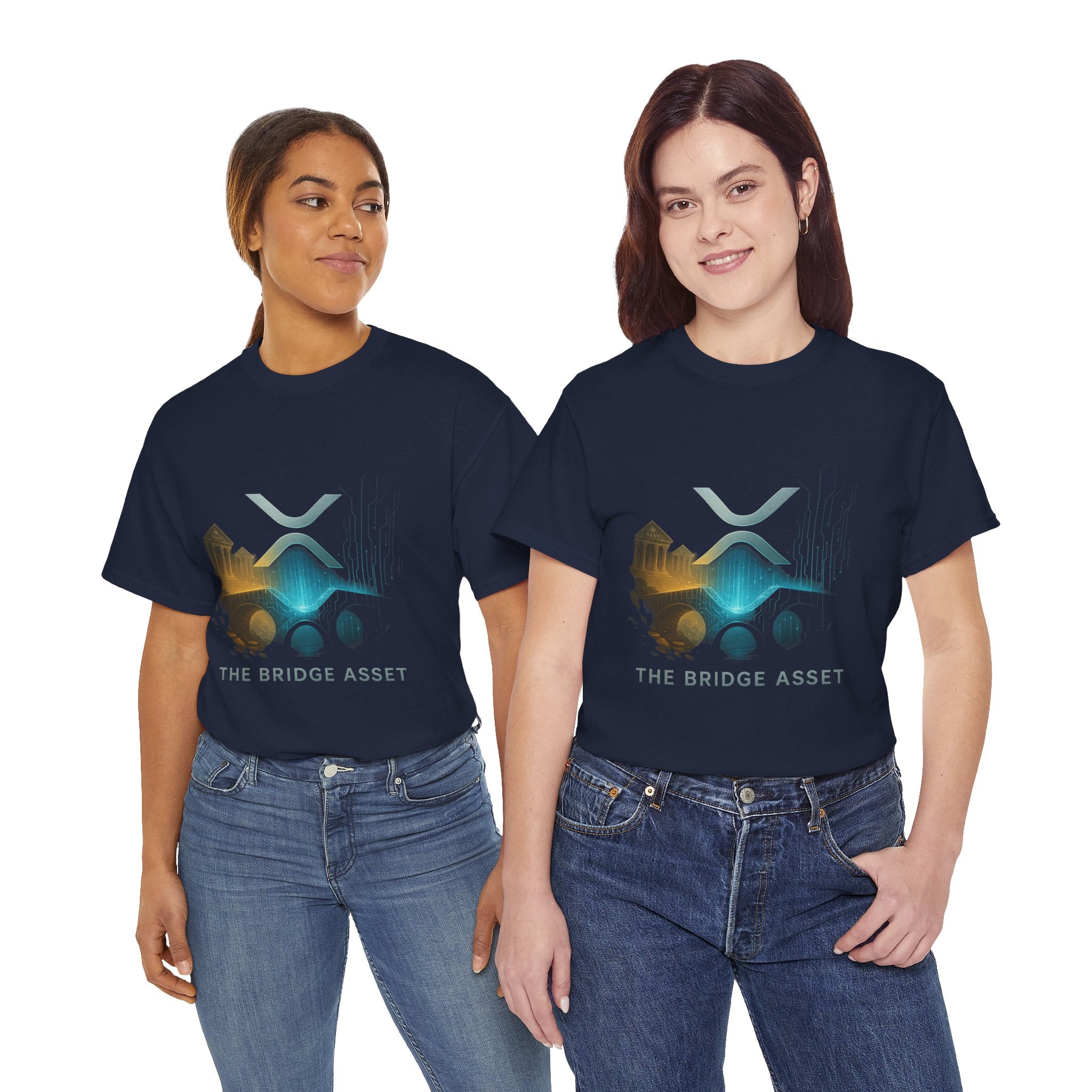 Ripple XRP Crypto Tee — 'The Bridge Asset' Logo T-Shirt
