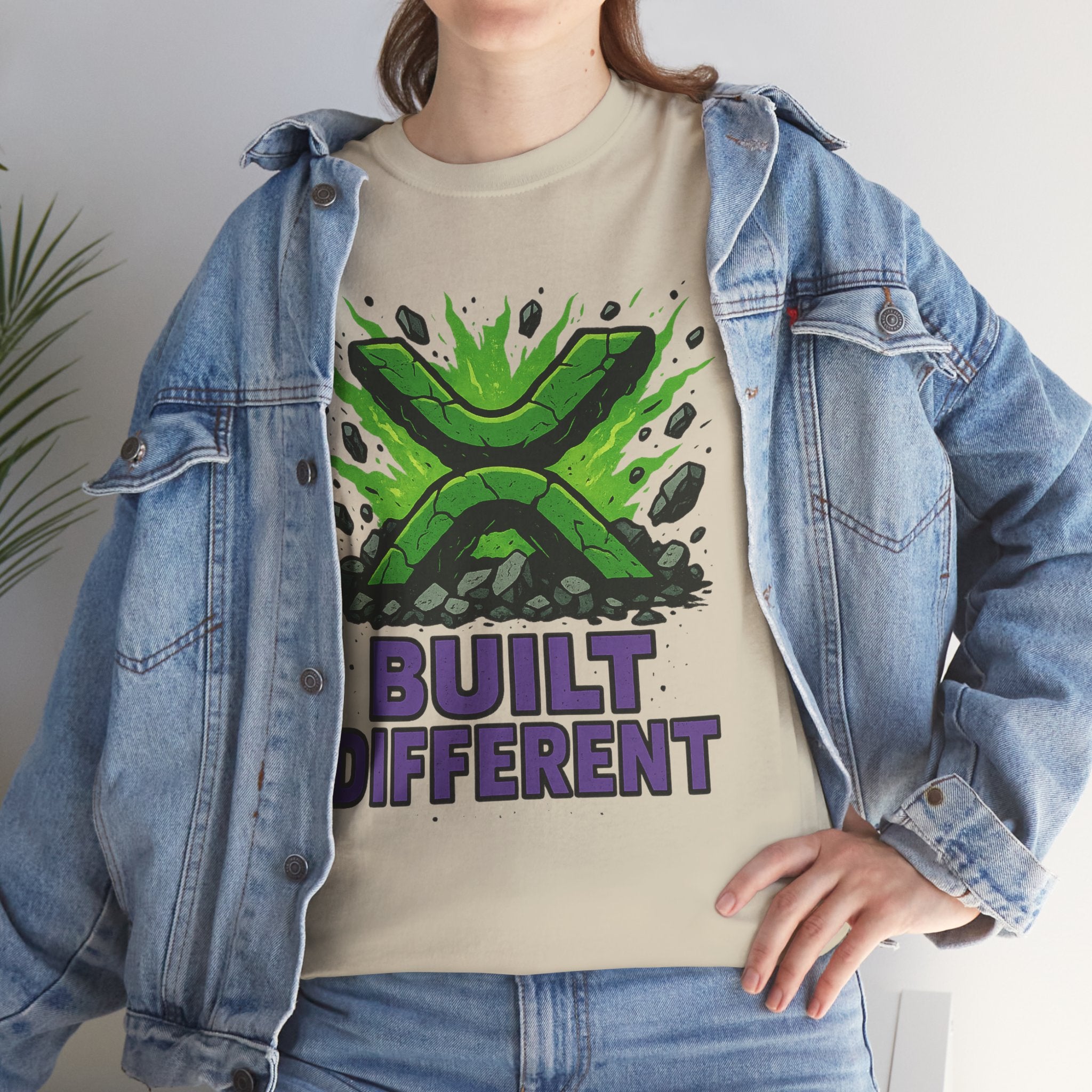 Built Different T-Shirt — Green Gamer Logo Tee