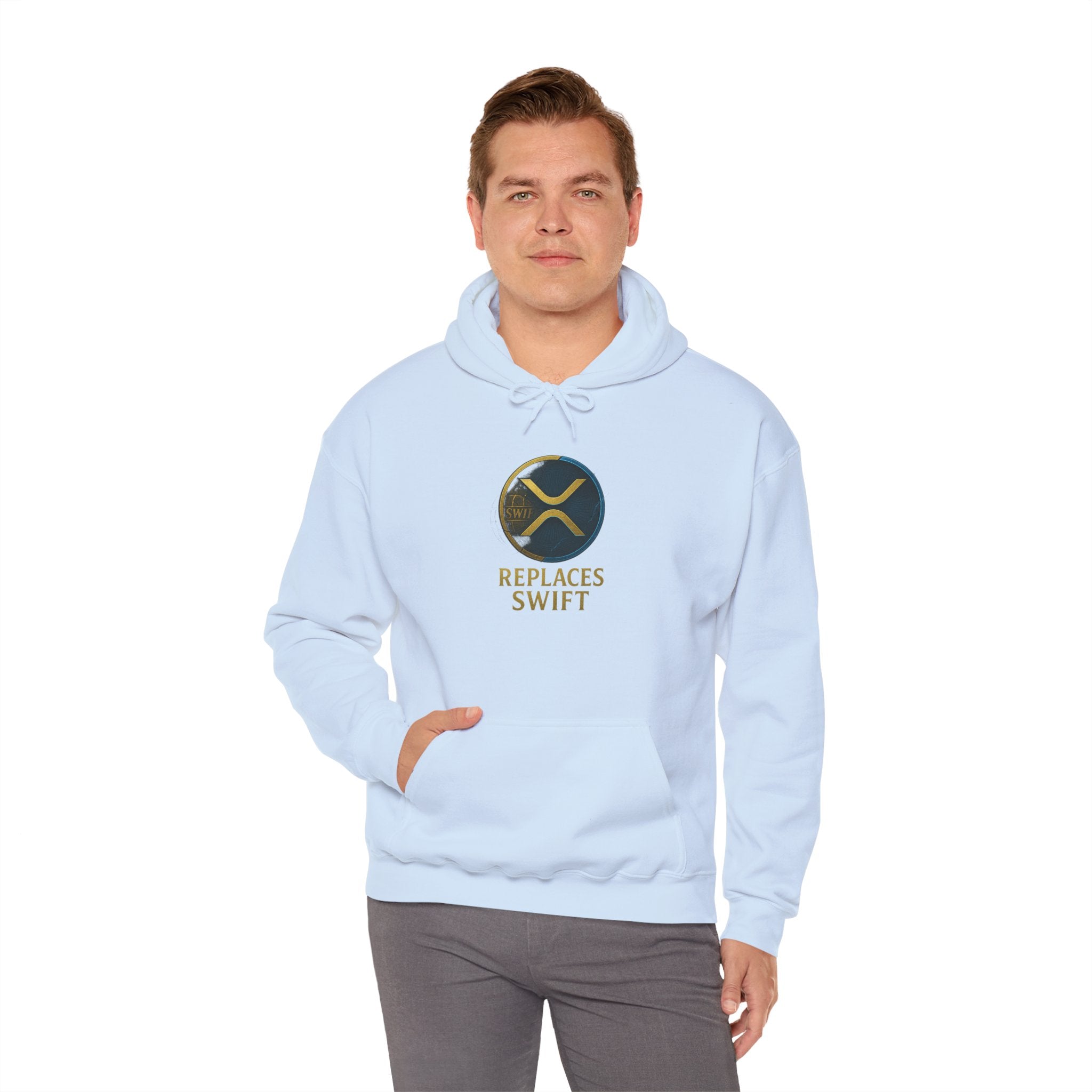 Crypto Logo Hoodie — "Replaces Swift" Ripples Design