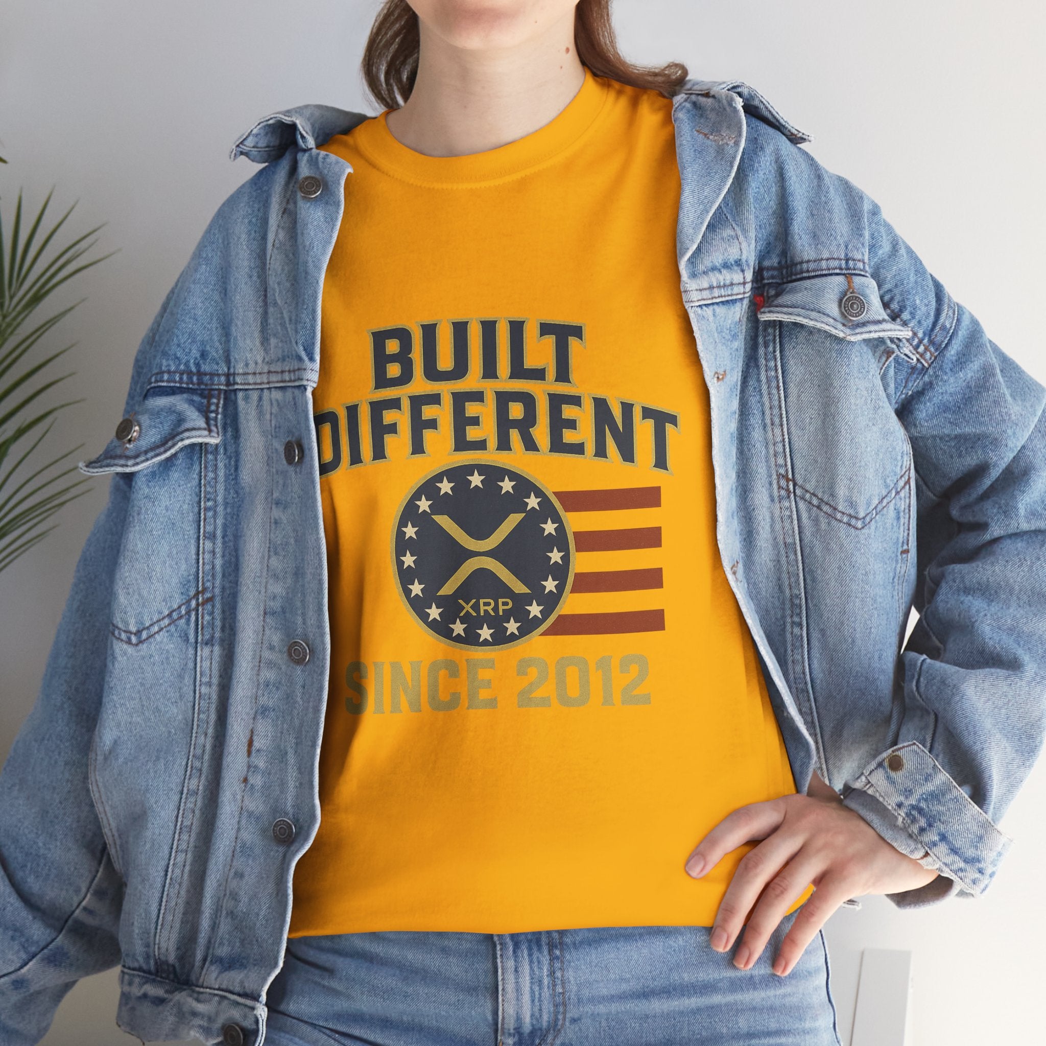 Built Different Since 2012 T-Shirt — American Flag Vintage Crew Tee