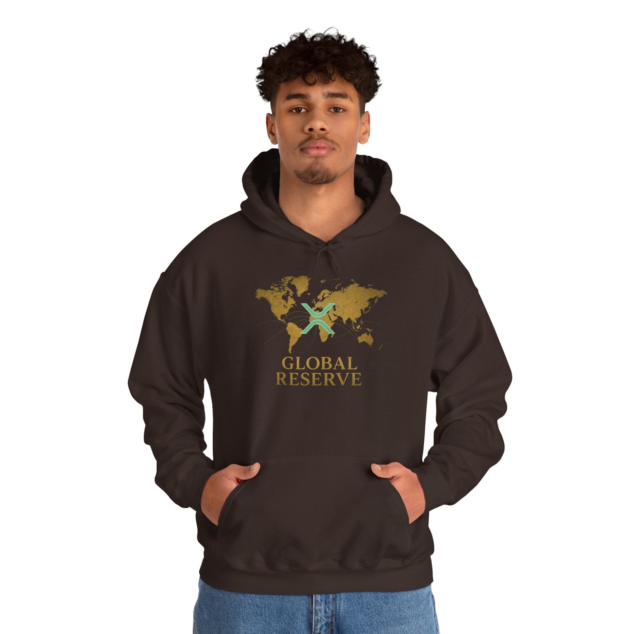 Global Reserve Hoodie — World Map Logo Pullover