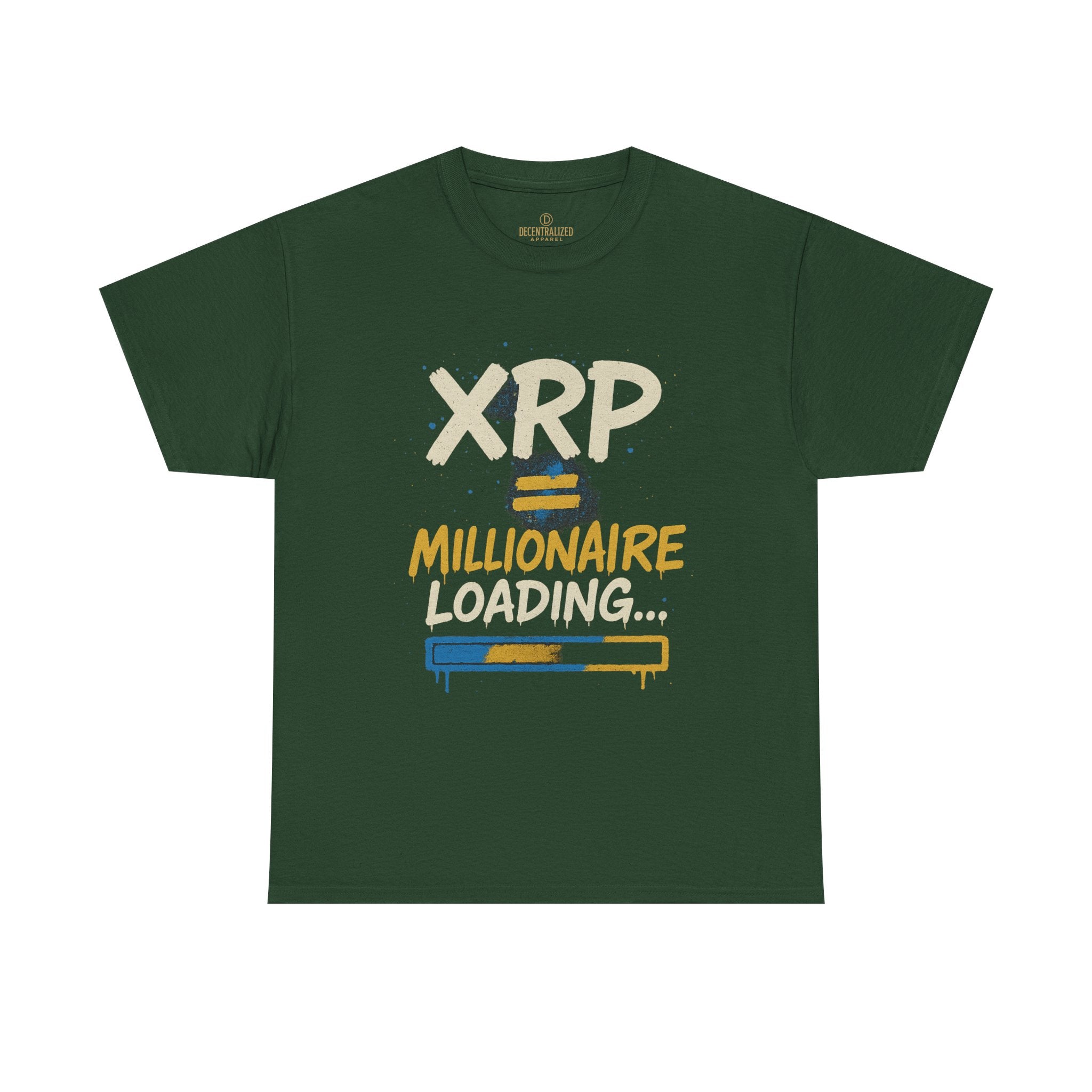 XRP Millionaire Loading T-Shirt — Crypto Investor Progress Tee
