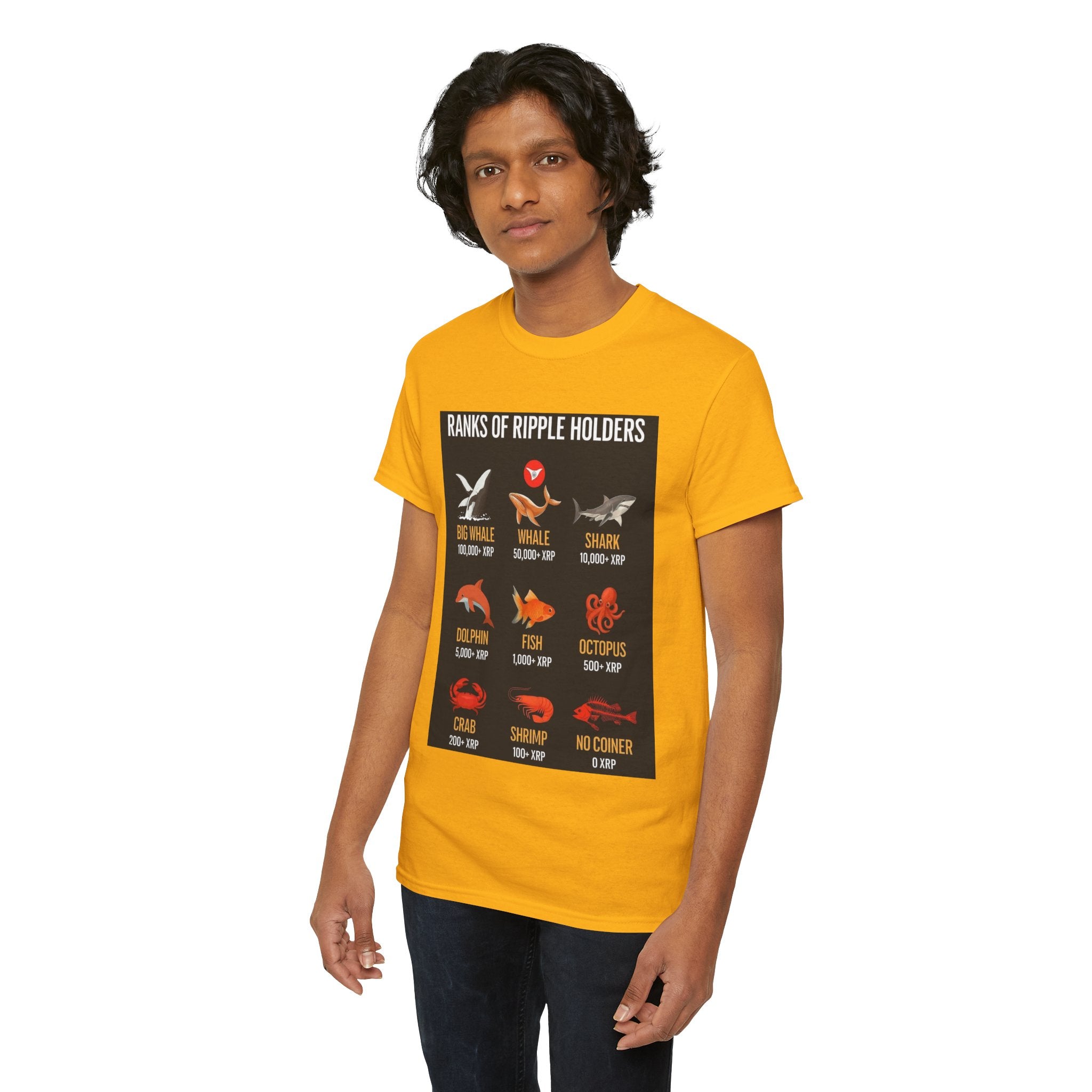 Crypto Ranks T-Shirt – "Ranks of Ripple Holders" Illustrated Guide