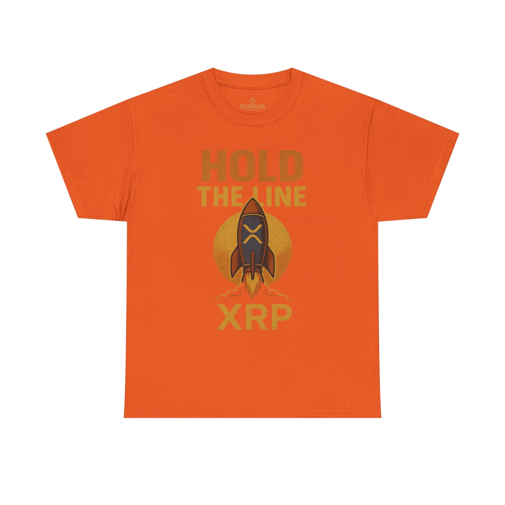 XRP Hold The Line Rocket Tee — Crypto Investor T‑Shirt