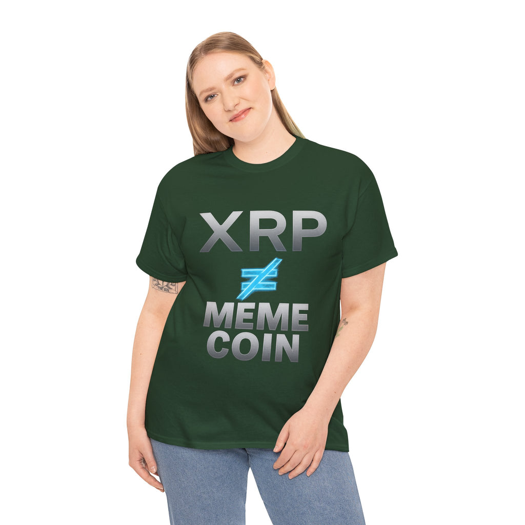 XRP ≠ Meme Coin T-Shirt — Crypto Investor Statement Tee