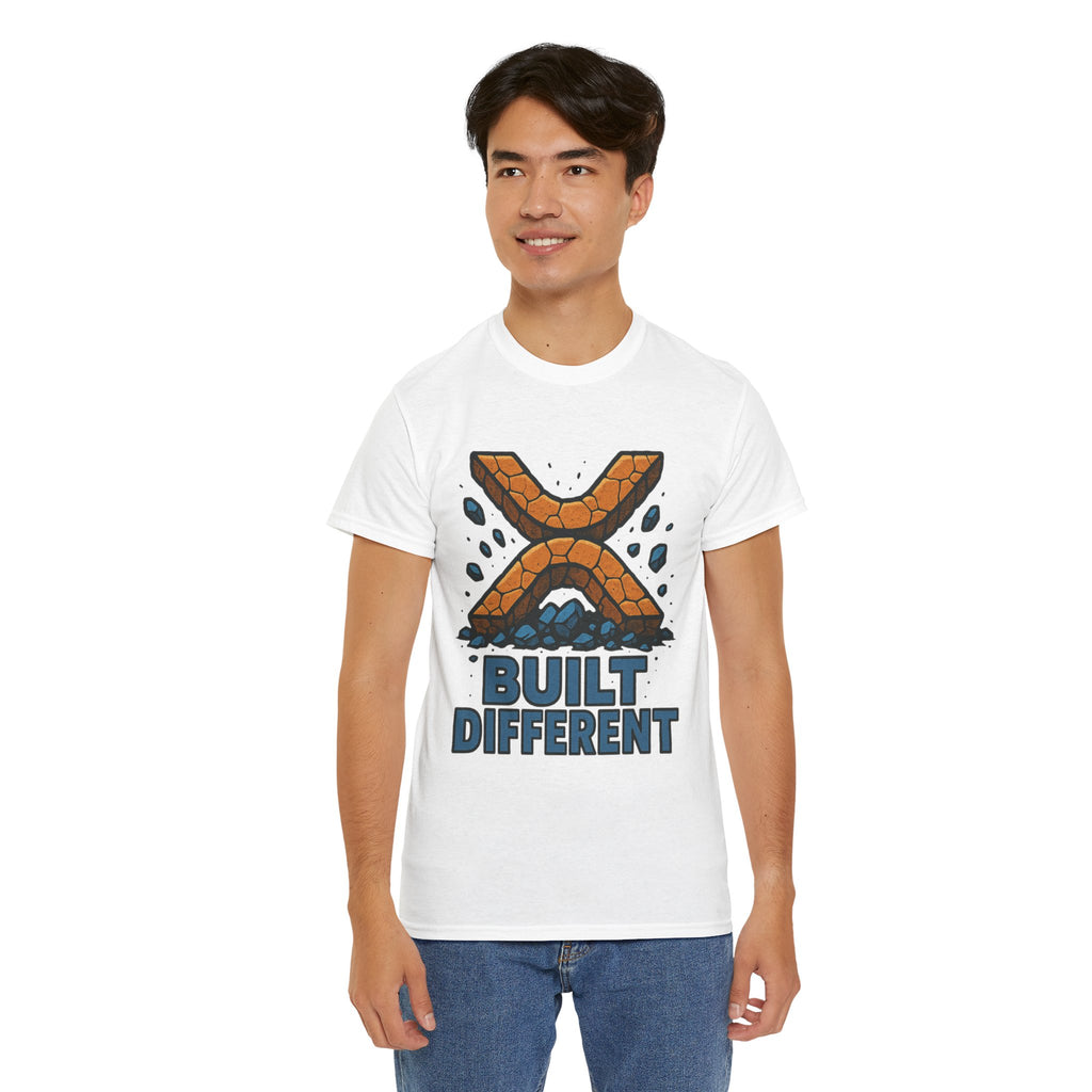 Built Different T-Shirt — Rugged Crypto X Design Tee
