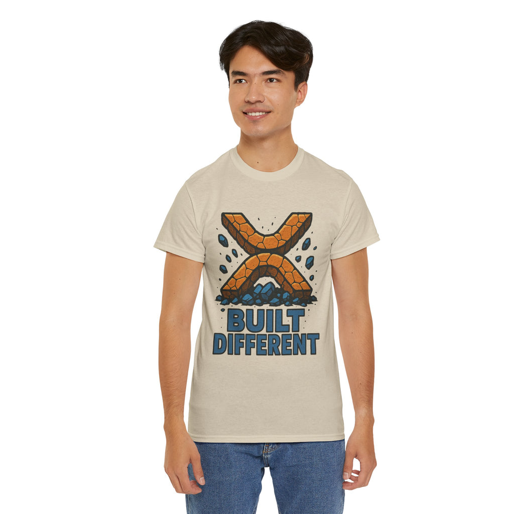 Built Different T-Shirt — Rugged Crypto X Design Tee