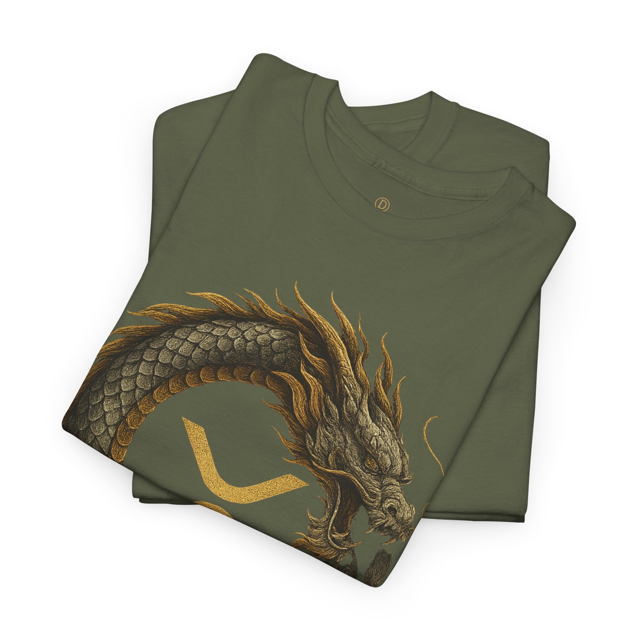 Dragon XRP Logo T-Shirt — Crypto XRP Circle Dragon Graphic Tee