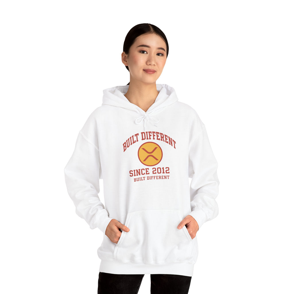 Built Different Hoodie — 'Built Different Since 2012' Retro Logo Hooded Sweatshirt