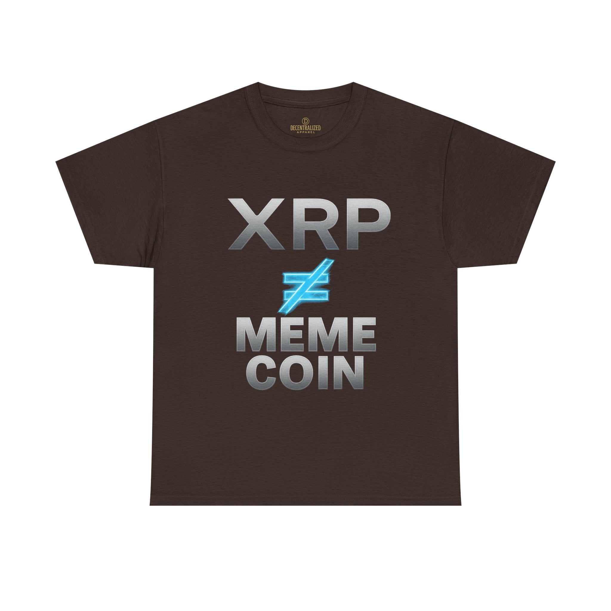 XRP ≠ Meme Coin T-Shirt — Crypto Investor Statement Tee