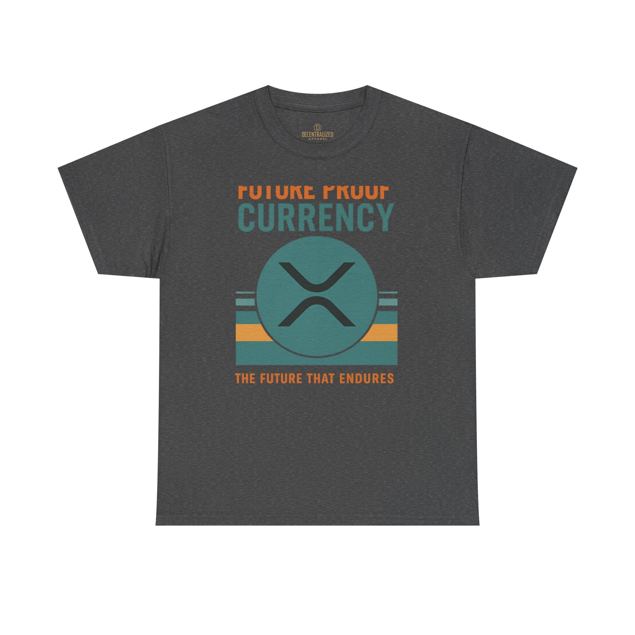 RIPPLE XRP 'Future Proof Currency' Graphic Tee — Crypto Retro Logo Shirt