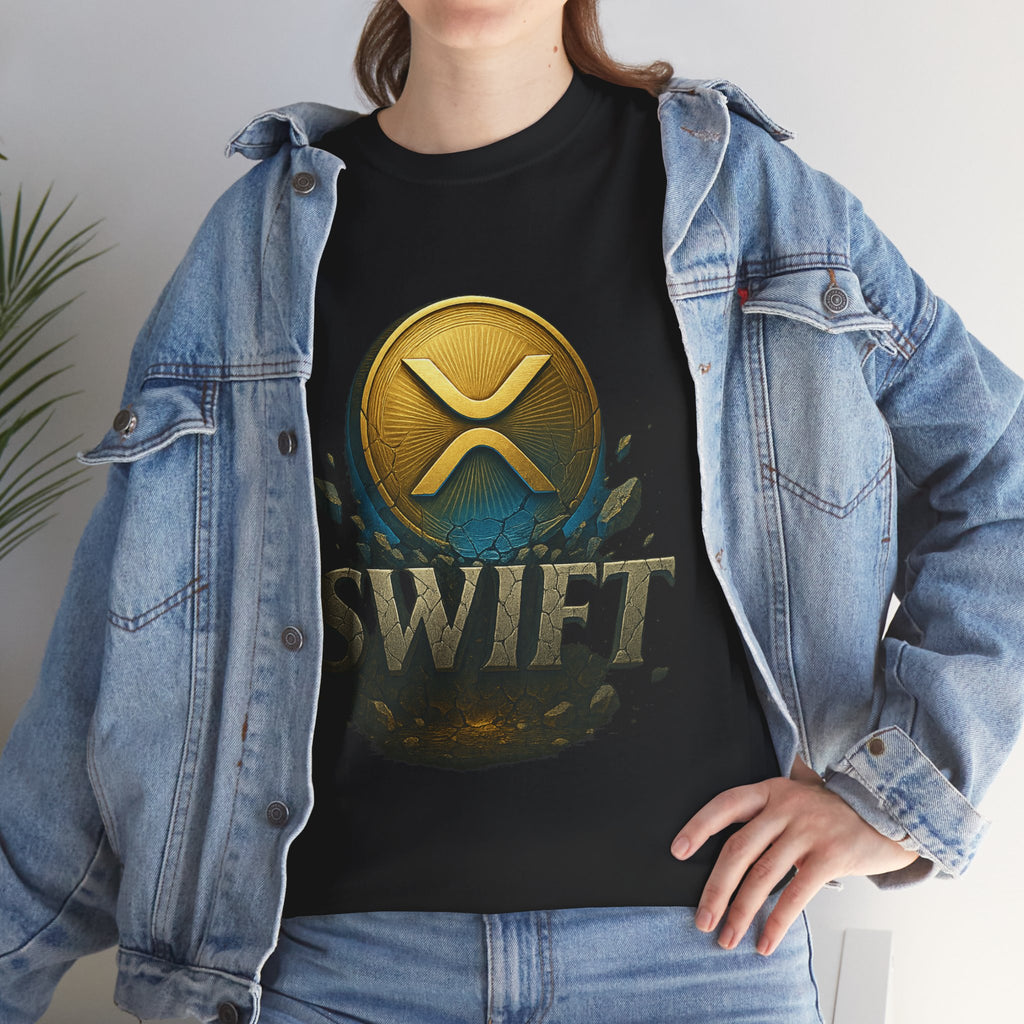 XRP Swift Cryptocurrency T‑Shirt — Ripple Coin Logo Graphic Tee