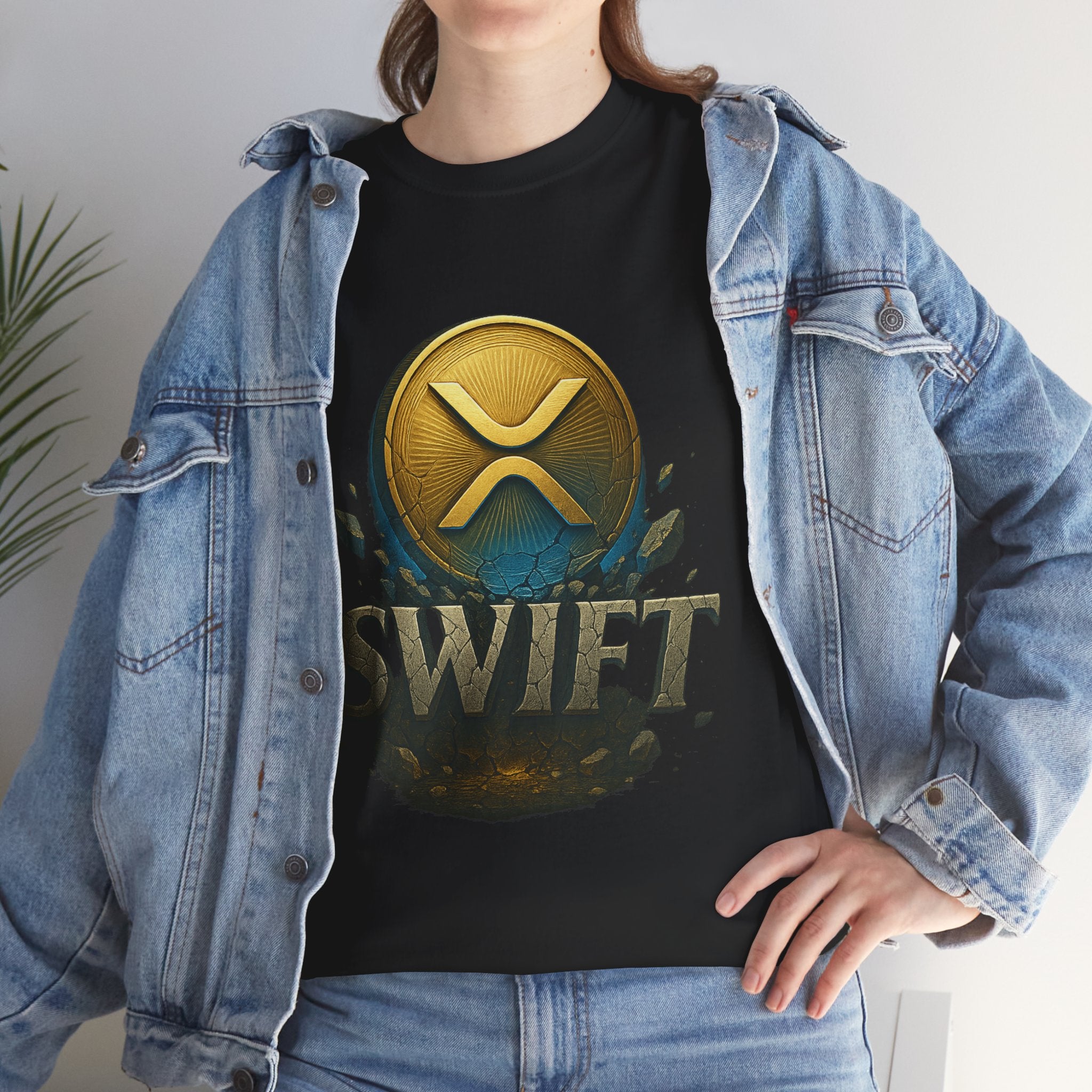 XRP Swift Cryptocurrency T‑Shirt — Ripple Coin Logo Graphic Tee