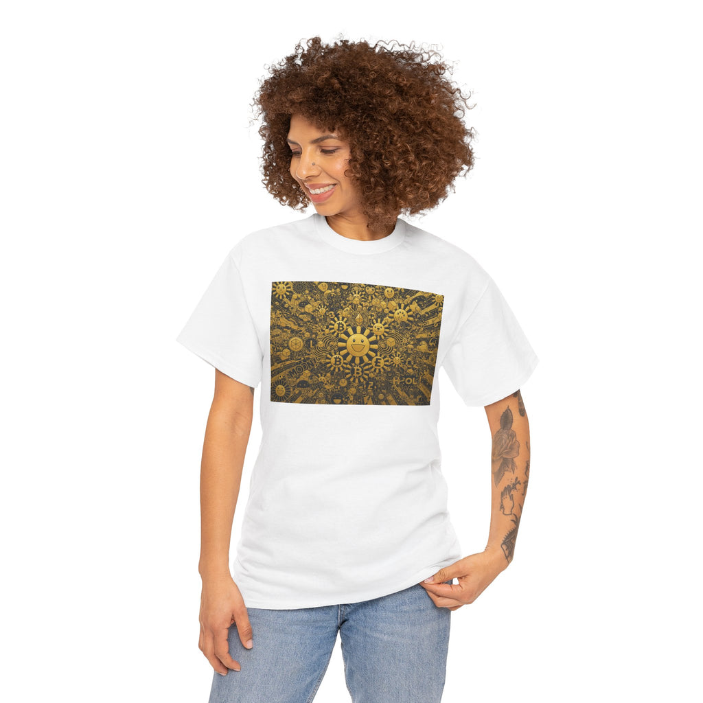 Sunflower Burst T‑Shirt — Golden Sunflower Pattern Tee