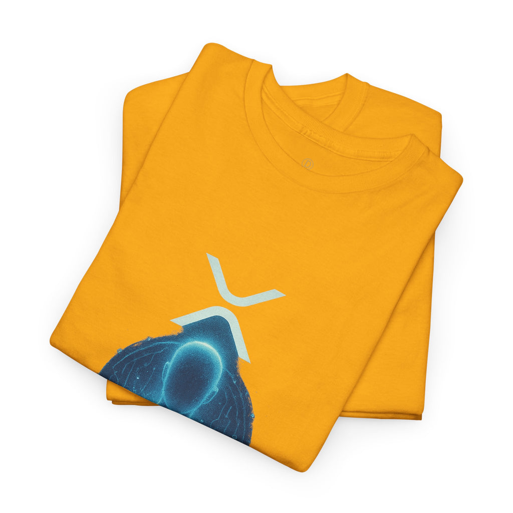 Digital Deity T‑Shirt — Futuristic Neon Tech Hoodie Tee