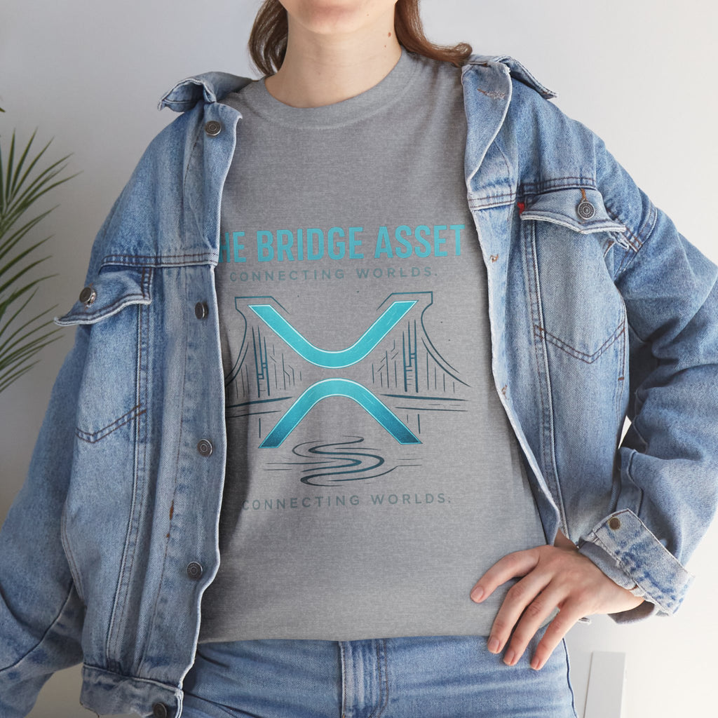 The Bridge Asset Tee – 'Connecting Worlds' Crypto Ripple X Logo T-Shirt